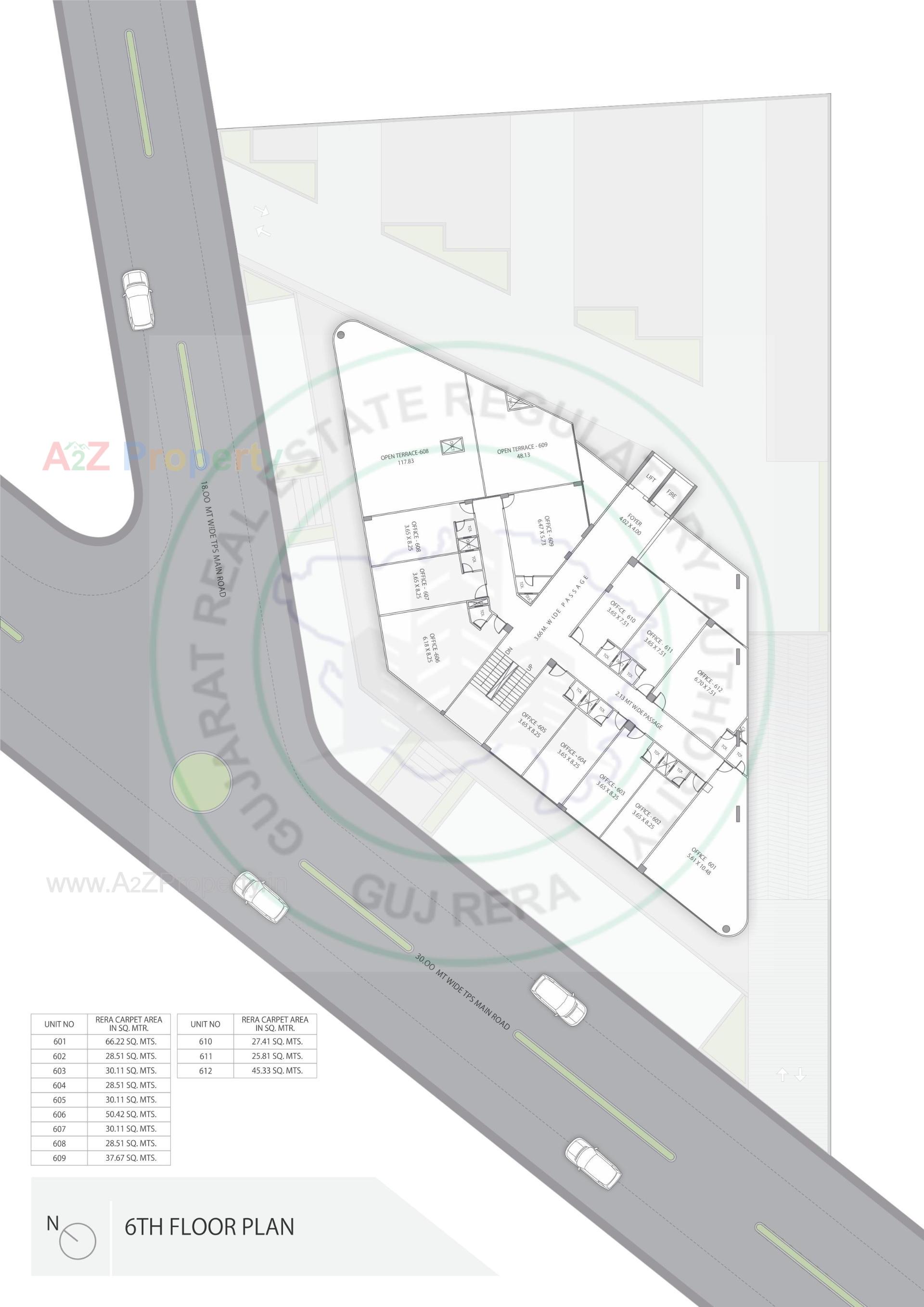 Layout of real estate project Profit located at Khodiyar, Ahmedabad, Gujarat