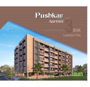 Elevation of real estate project Pushkar Apartment located at Gulbai-tekra, Ahmedabad, Gujarat