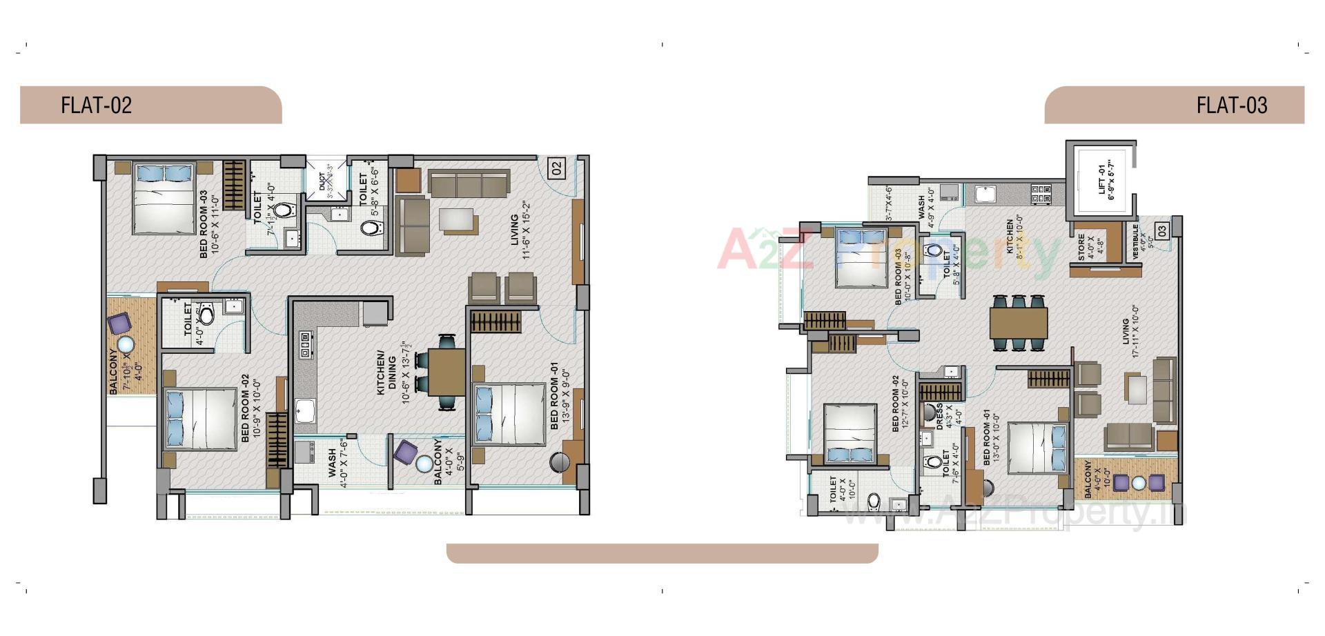 Layout of real estate project Pushkar Apartment located at Gulbai-tekra, Ahmedabad, Gujarat