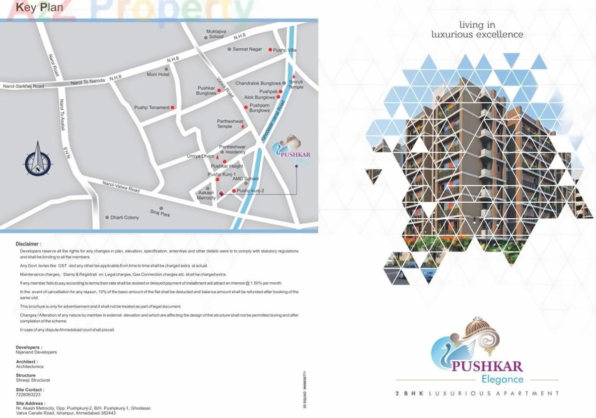  of real estate project Pushkar Elegance located at Isanpur, Ahmedabad, Gujarat