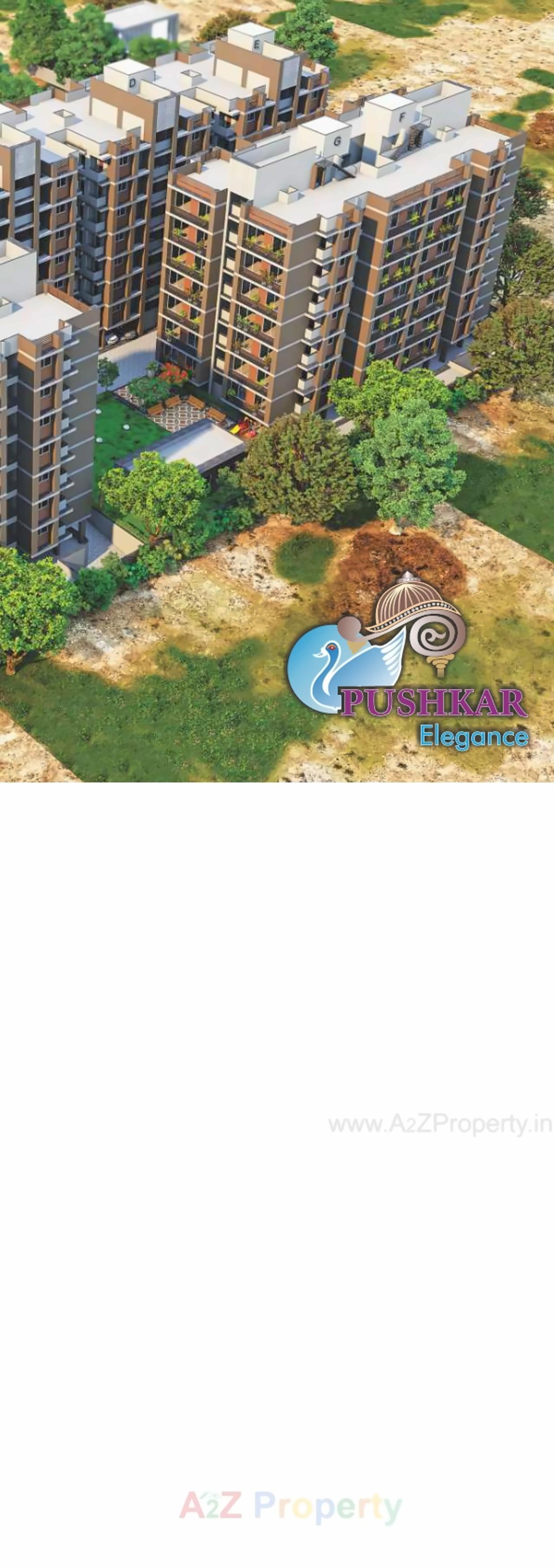 3D Elevation of real estate project Pushkar Elegance located at Isanpur, Ahmedabad, Gujarat