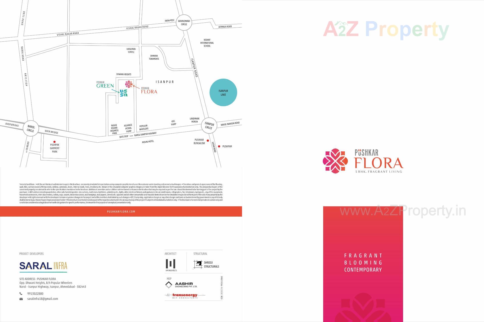  of real estate project Pushkar Flora located at Isanpur, Ahmedabad, Gujarat
