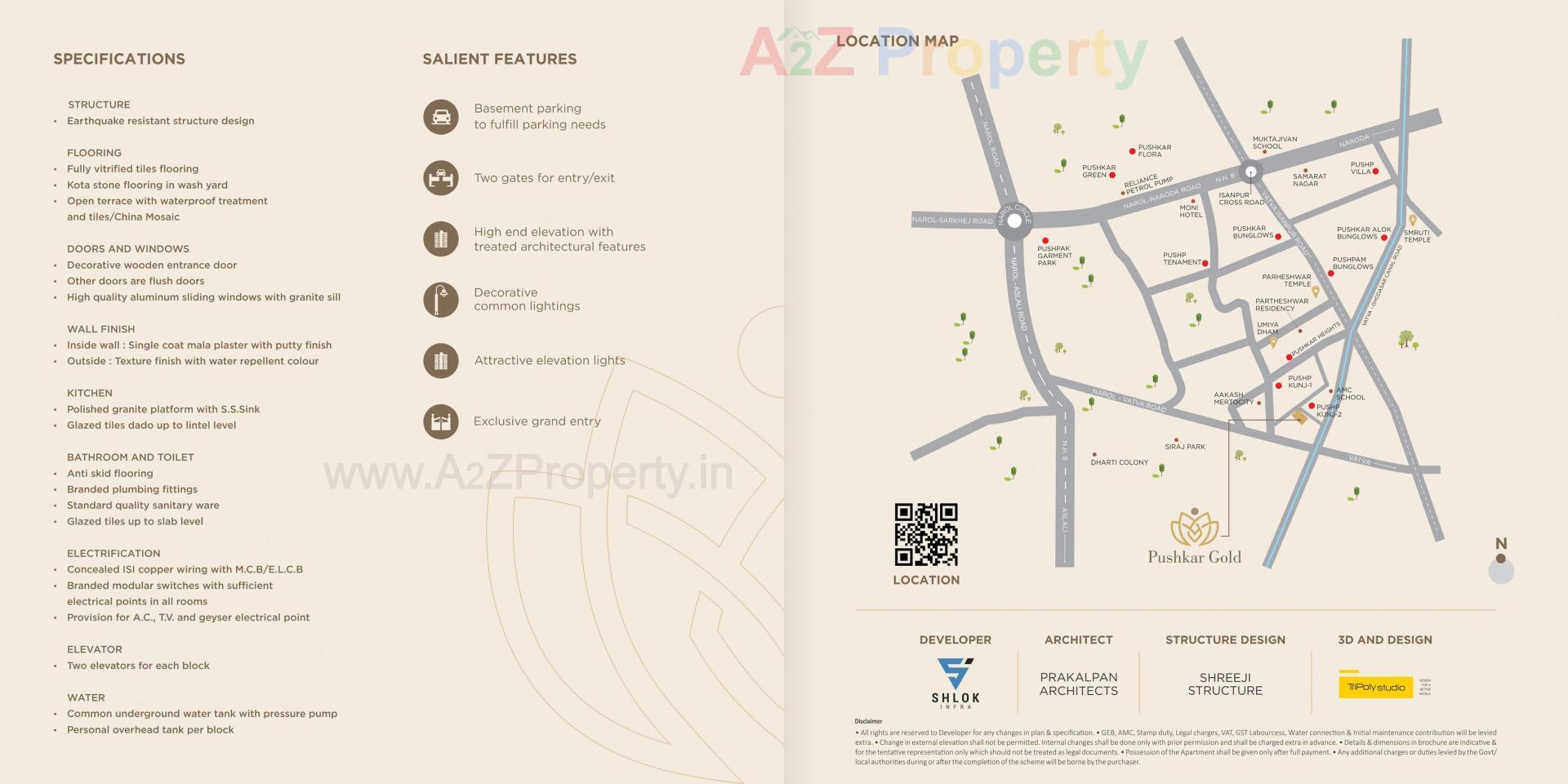  of real estate project Pushkar Gold located at Vatva, Ahmedabad, Gujarat