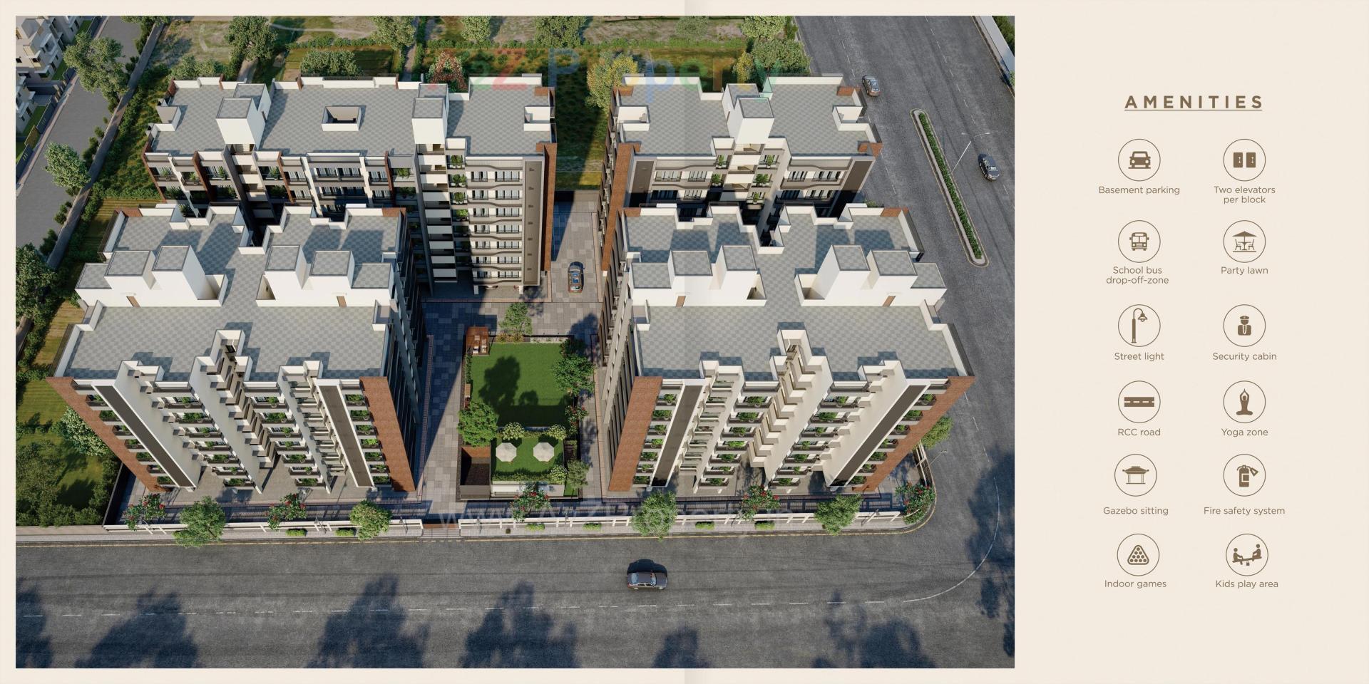  of real estate project Pushkar Gold located at Vatva, Ahmedabad, Gujarat