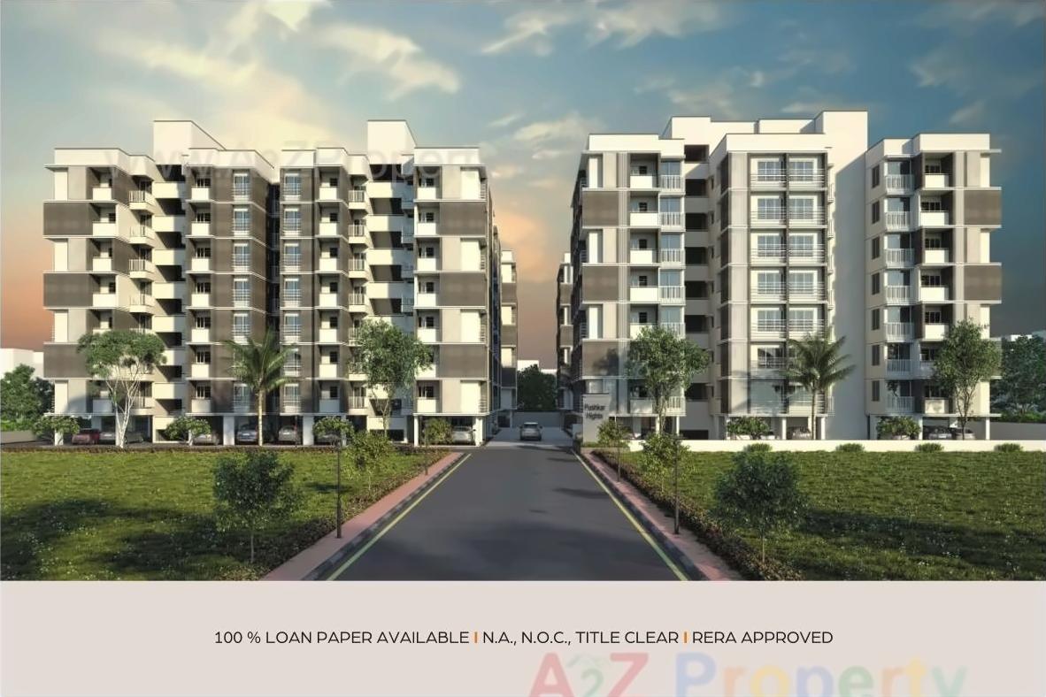 3D Elevation of real estate project Pushkar Heights located at Nikol, Ahmedabad, Gujarat