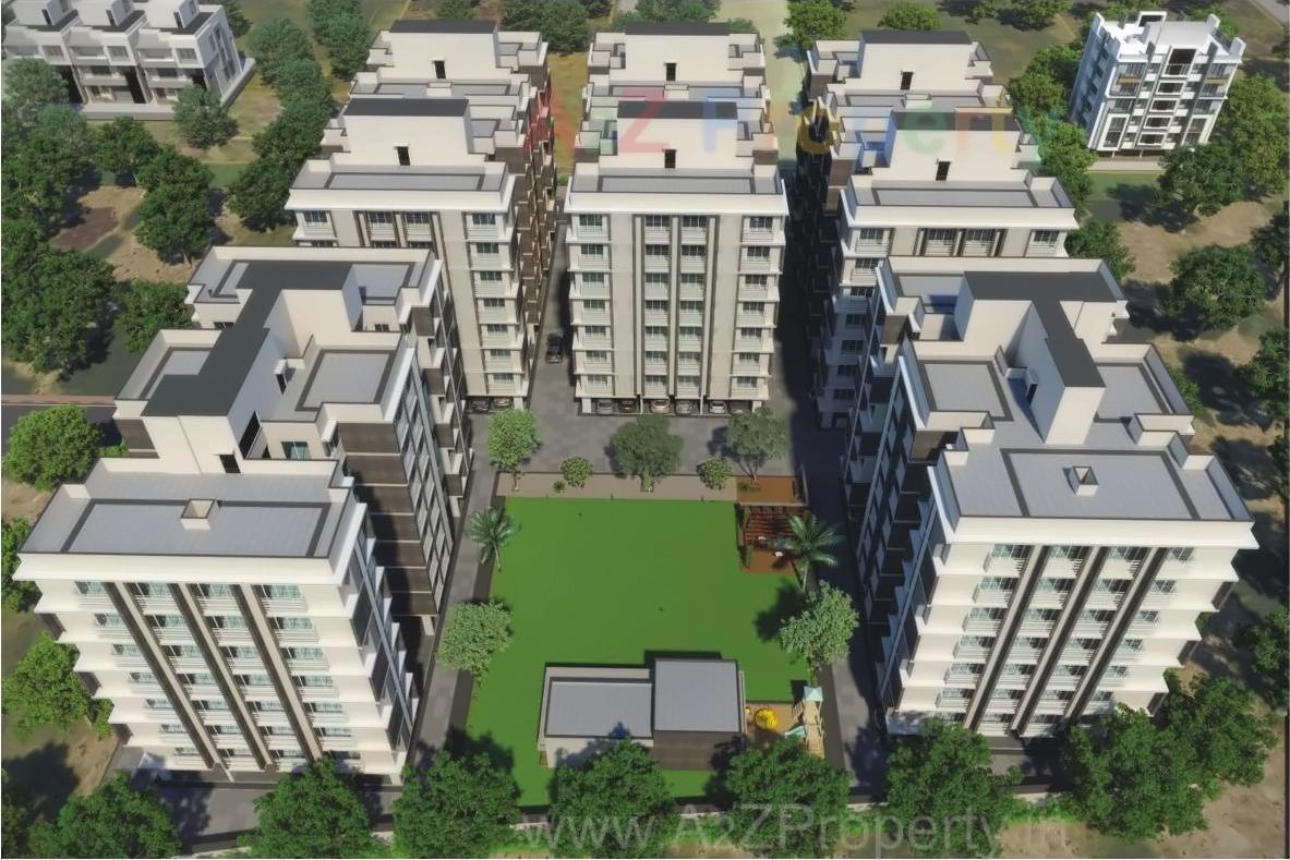 3D Elevation of real estate project Pushkar Heights located at Nikol, Ahmedabad, Gujarat