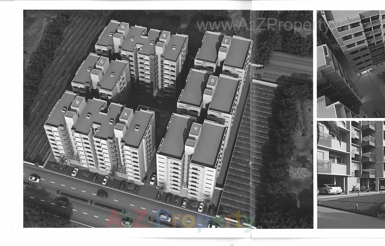 3D Elevation of real estate project Pushkar Hill located at Khokhara, Ahmedabad, Gujarat