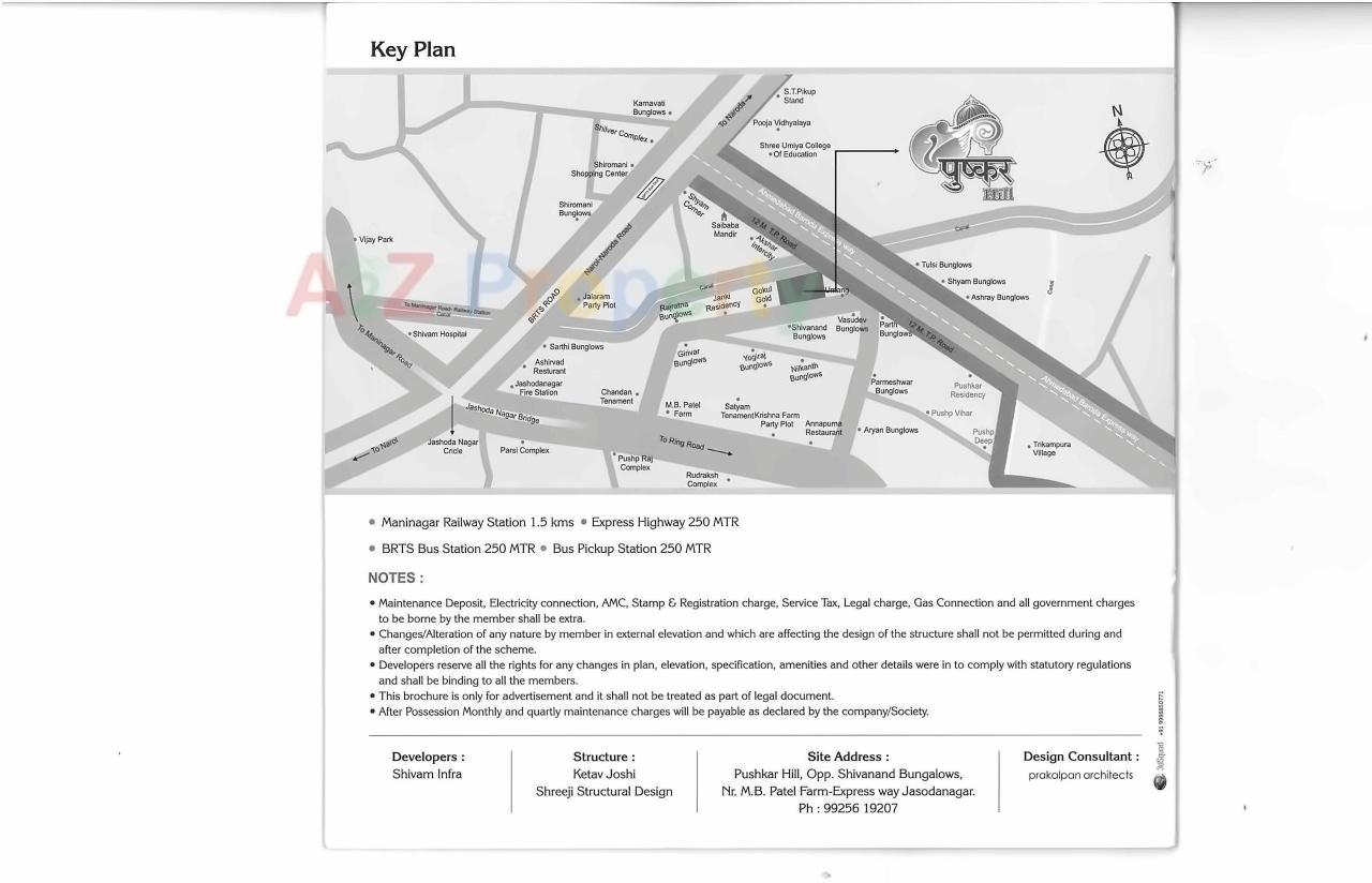  of real estate project Pushkar Hill located at Khokhara, Ahmedabad, Gujarat