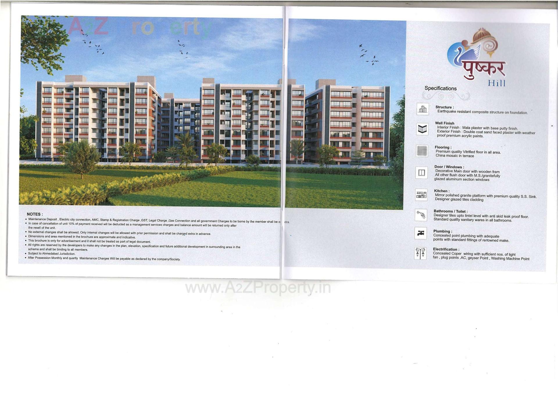  of real estate project Pushkar Hill located at Hathijan, Ahmedabad, Gujarat