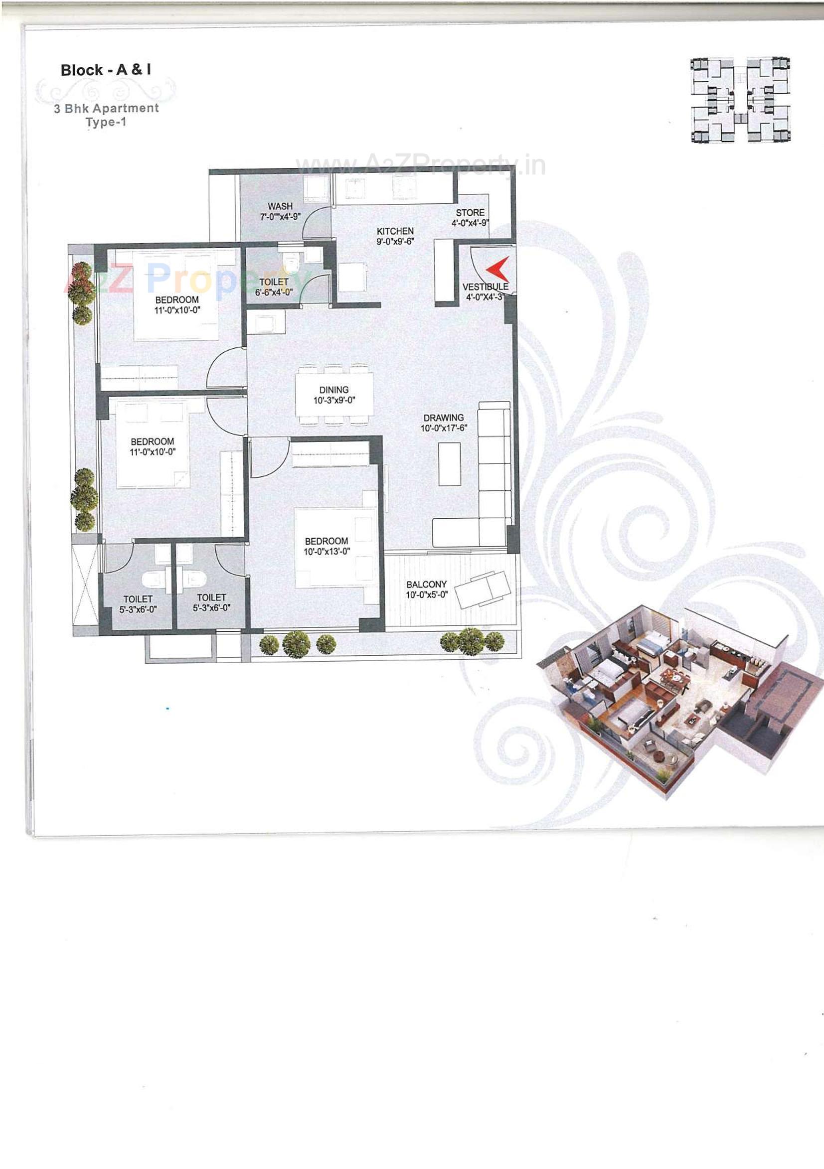 Layout of real estate project Pushkar Hill located at Hathijan, Ahmedabad, Gujarat