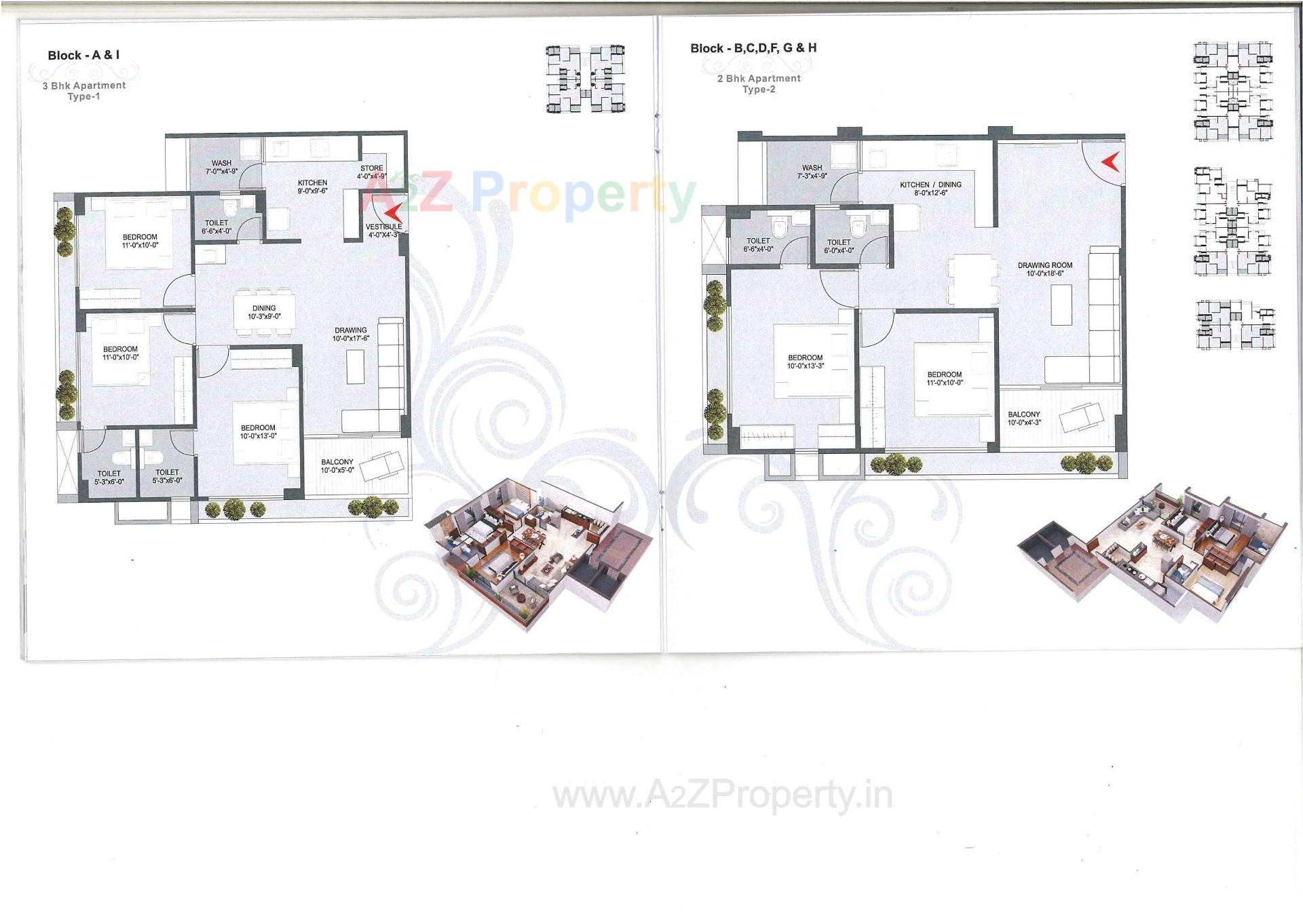 Layout of real estate project Pushkar Hill located at Hathijan, Ahmedabad, Gujarat