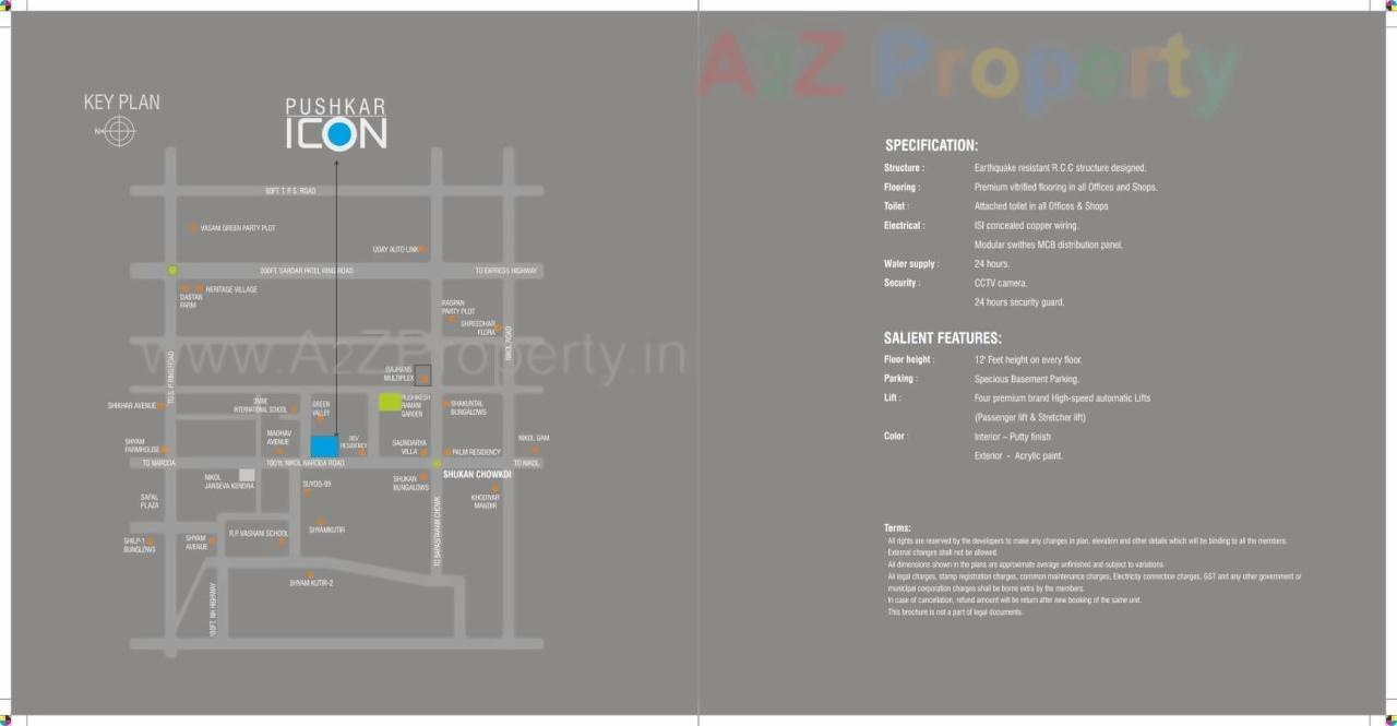  of real estate project Pushkar Icon located at Nikol, Ahmedabad, Gujarat