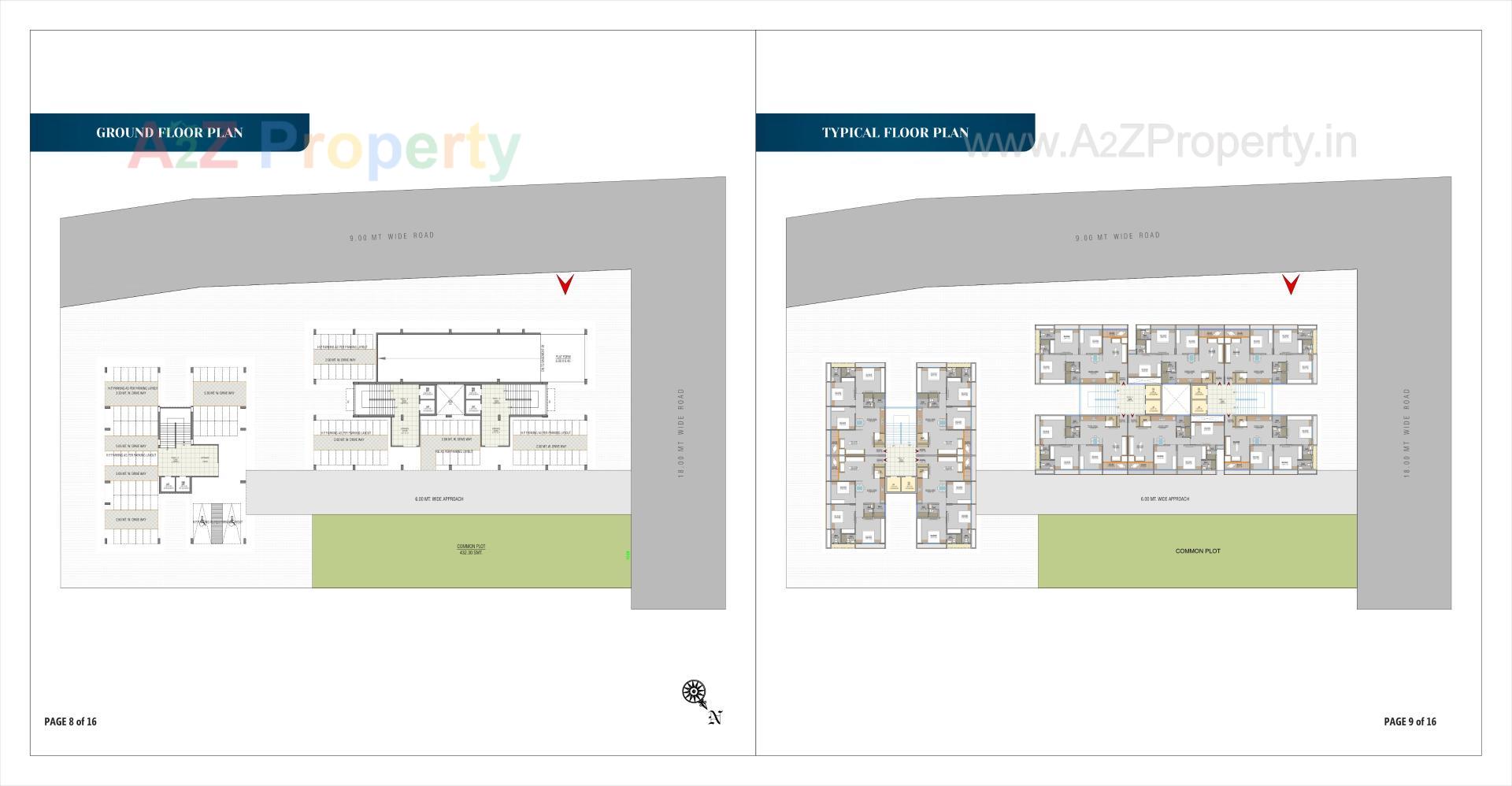 Layout of real estate project Pushkar Laxmi Sky located at Vastral, Ahmedabad, Gujarat