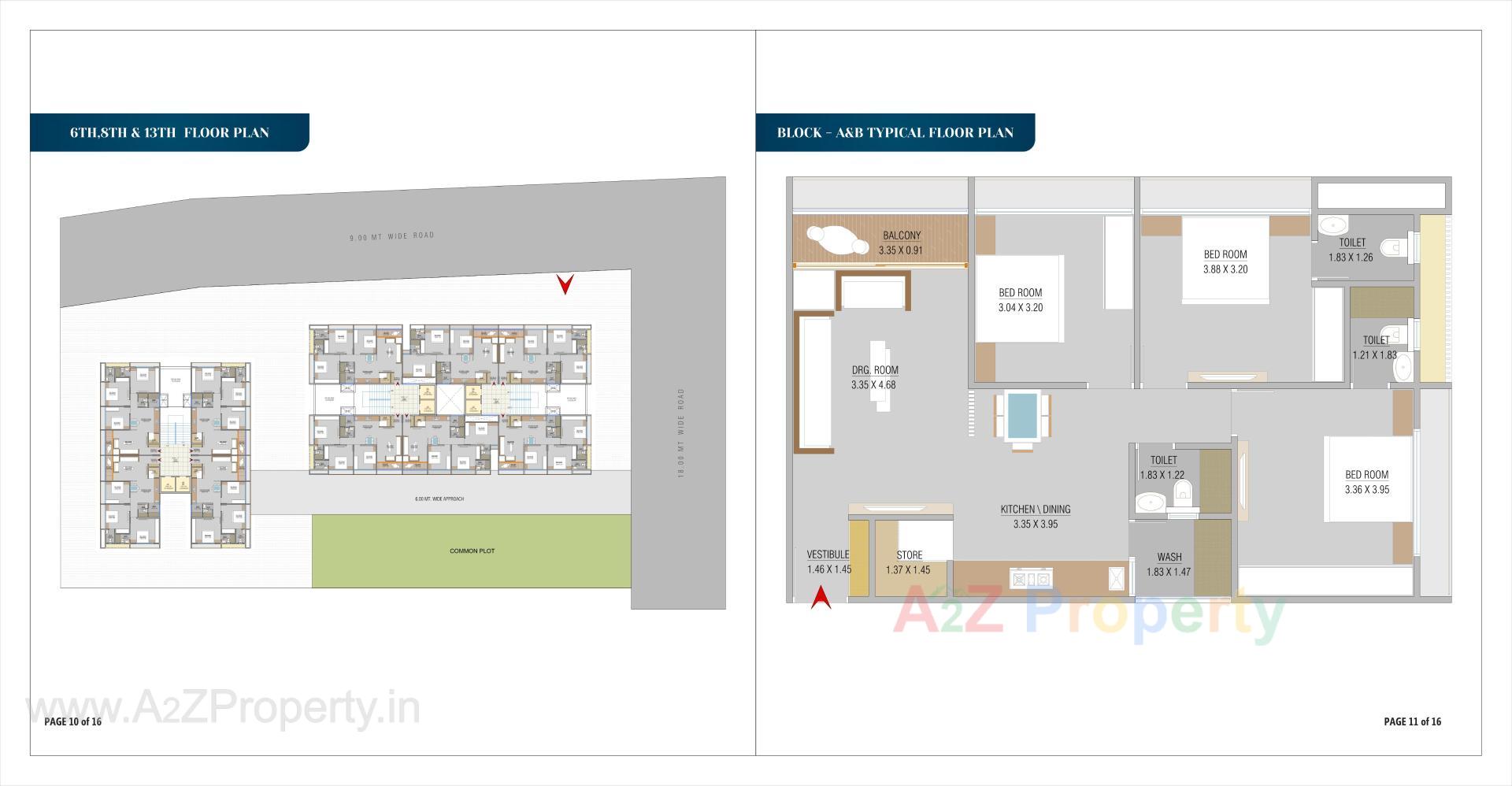 Layout of real estate project Pushkar Laxmi Sky located at Vastral, Ahmedabad, Gujarat