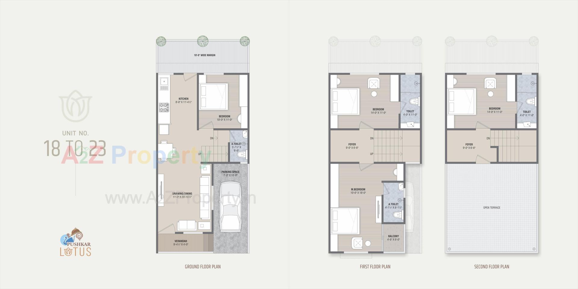 Layout of real estate project Pushkar Lotus located at Singarva, Ahmedabad, Gujarat