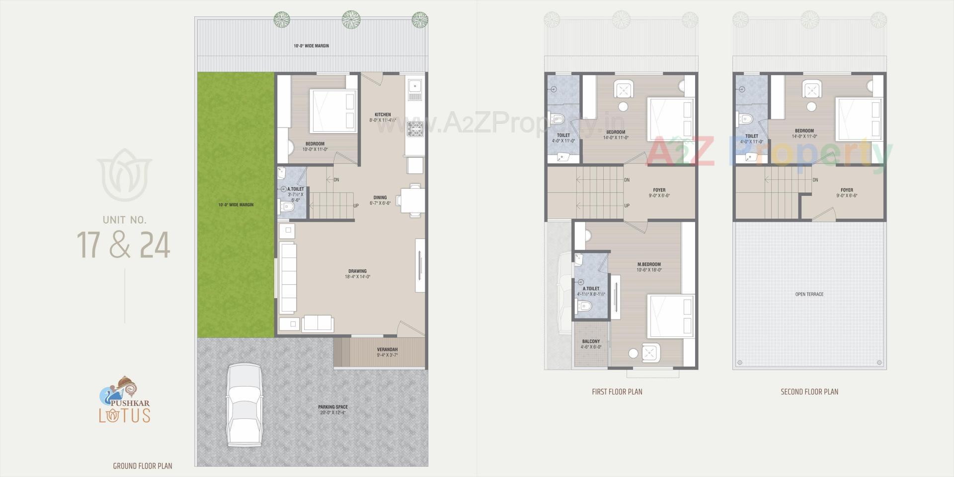 Layout of real estate project Pushkar Lotus located at Singarva, Ahmedabad, Gujarat
