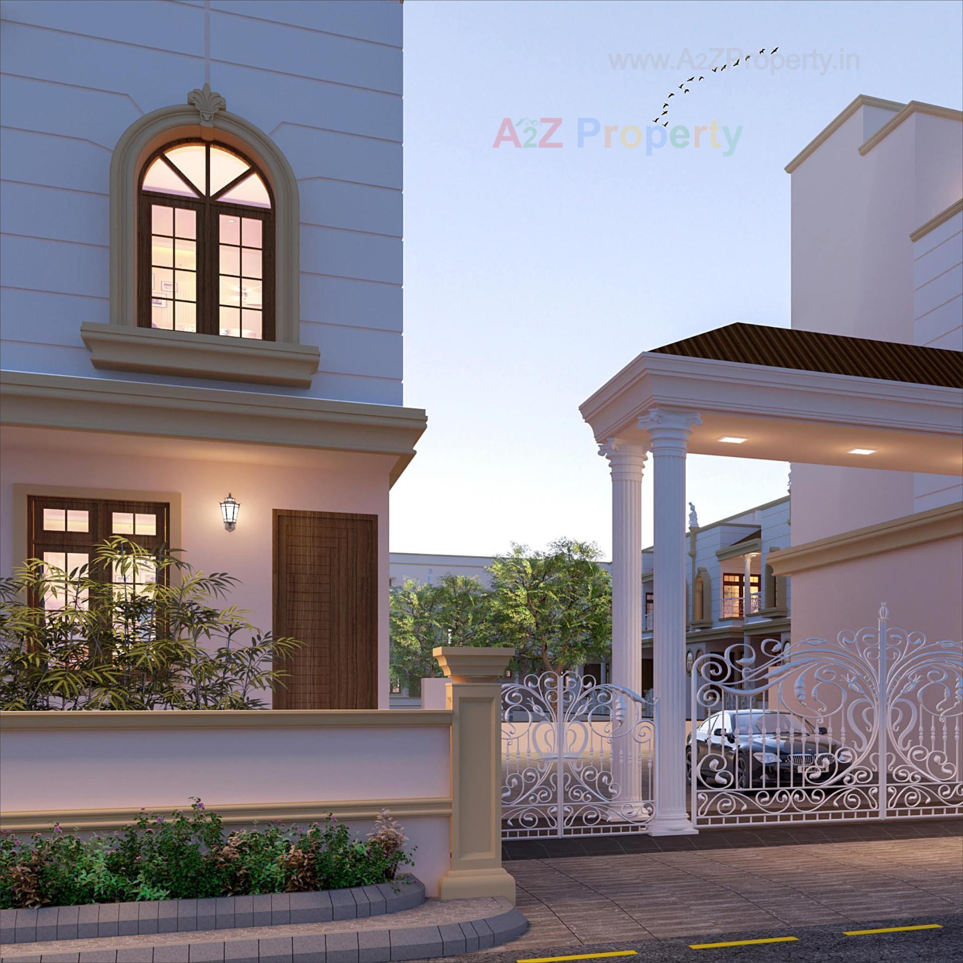 3D Elevation of real estate project Pushkar Lotus located at Singarva, Ahmedabad, Gujarat