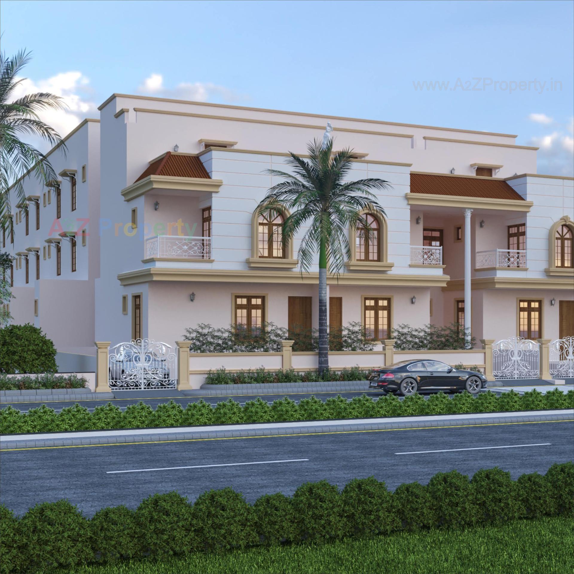 3D Elevation of real estate project Pushkar Lotus located at Singarva, Ahmedabad, Gujarat