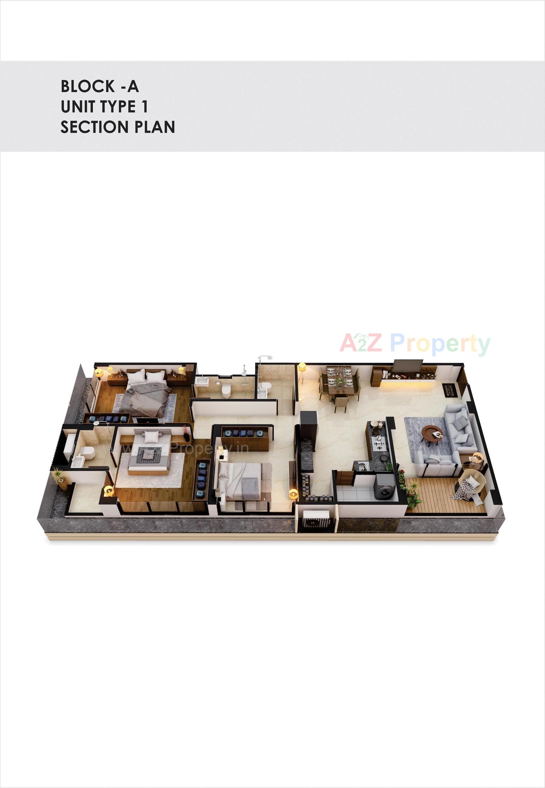 Layout of real estate project Pushkar Luxuria located at Ahmedabad, Ahmedabad, Gujarat