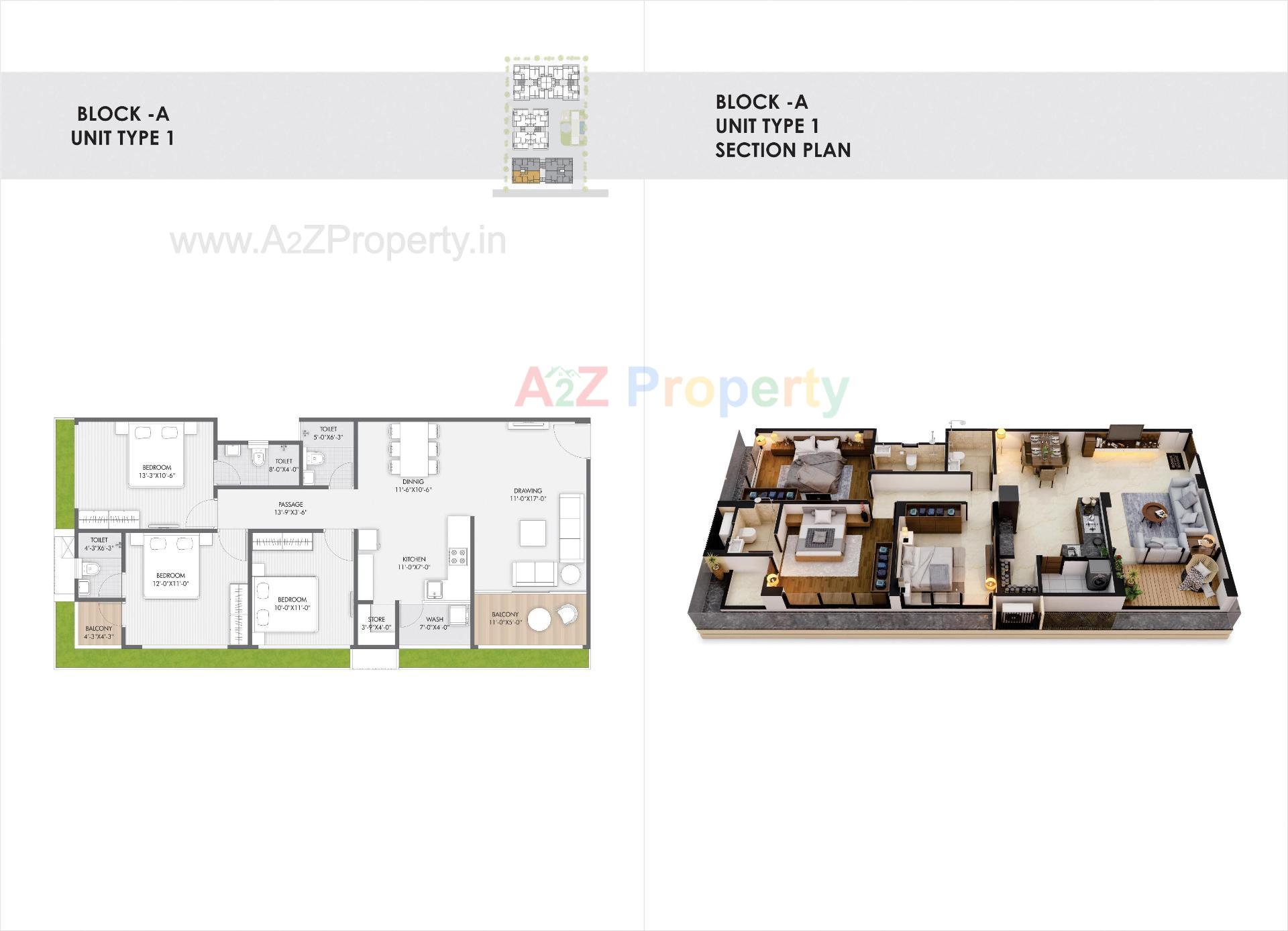 Layout of real estate project Pushkar Luxuria located at Ahmedabad, Ahmedabad, Gujarat