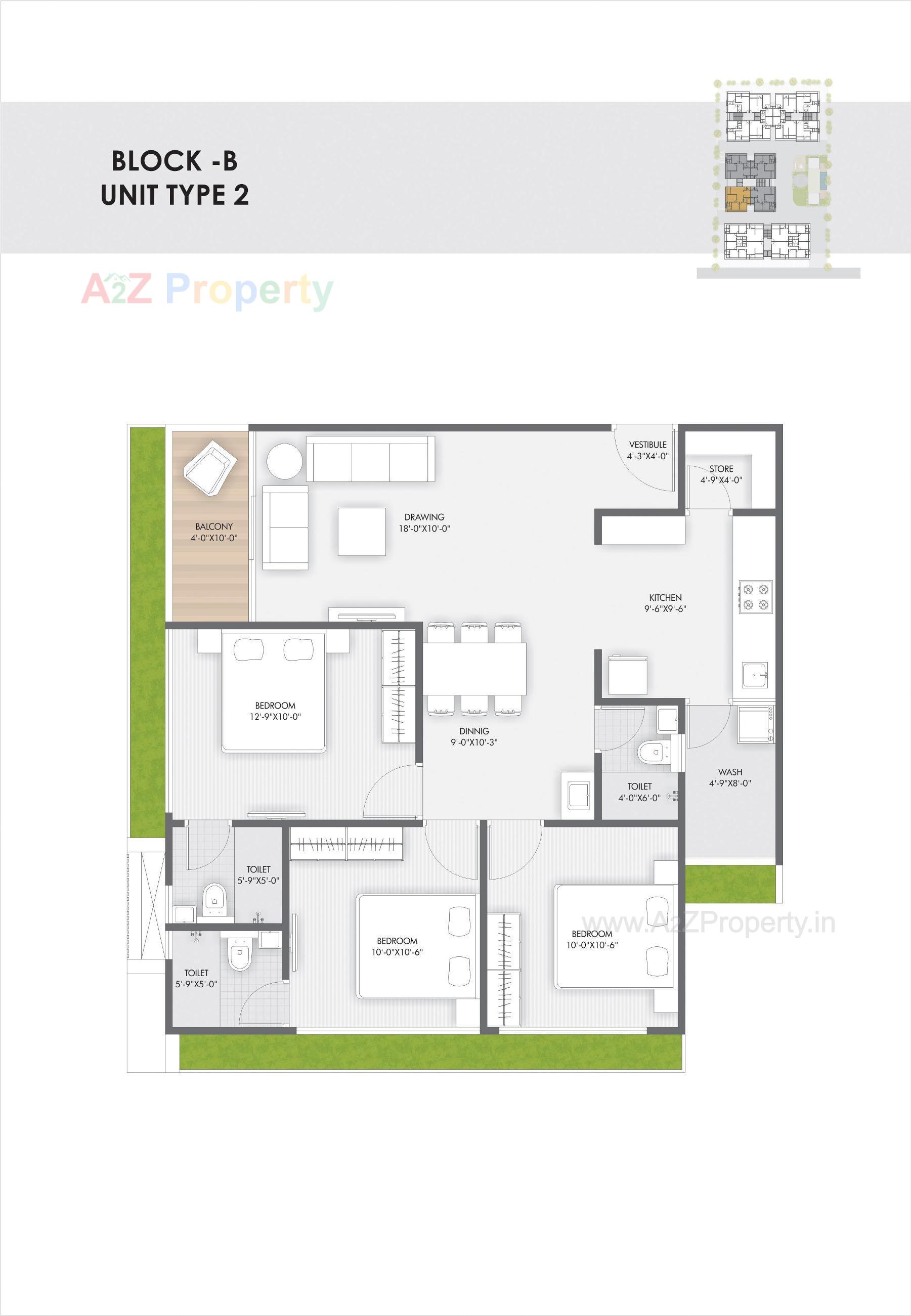 Layout of real estate project Pushkar Luxuria located at Ahmedabad, Ahmedabad, Gujarat