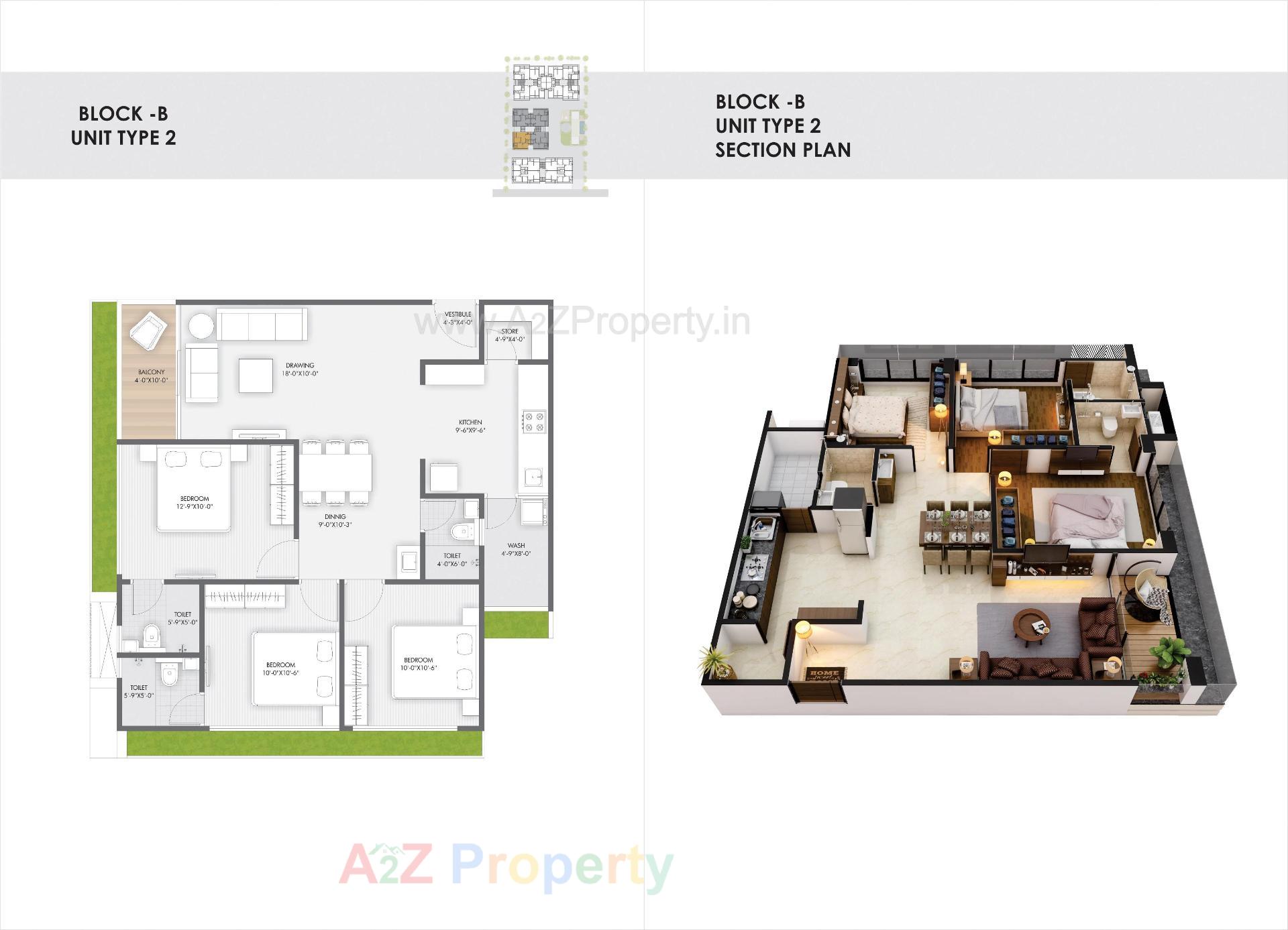 Layout of real estate project Pushkar Luxuria located at Ahmedabad, Ahmedabad, Gujarat