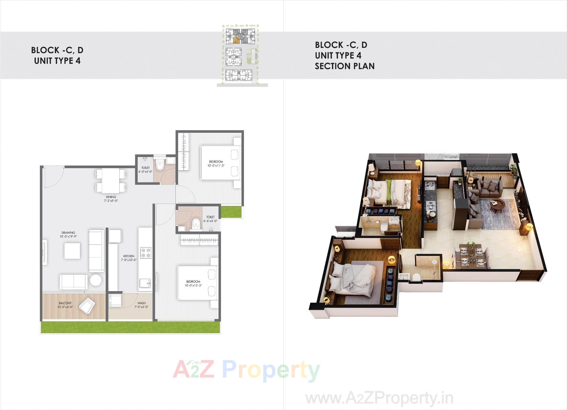 Layout of real estate project Pushkar Luxuria located at Ahmedabad, Ahmedabad, Gujarat