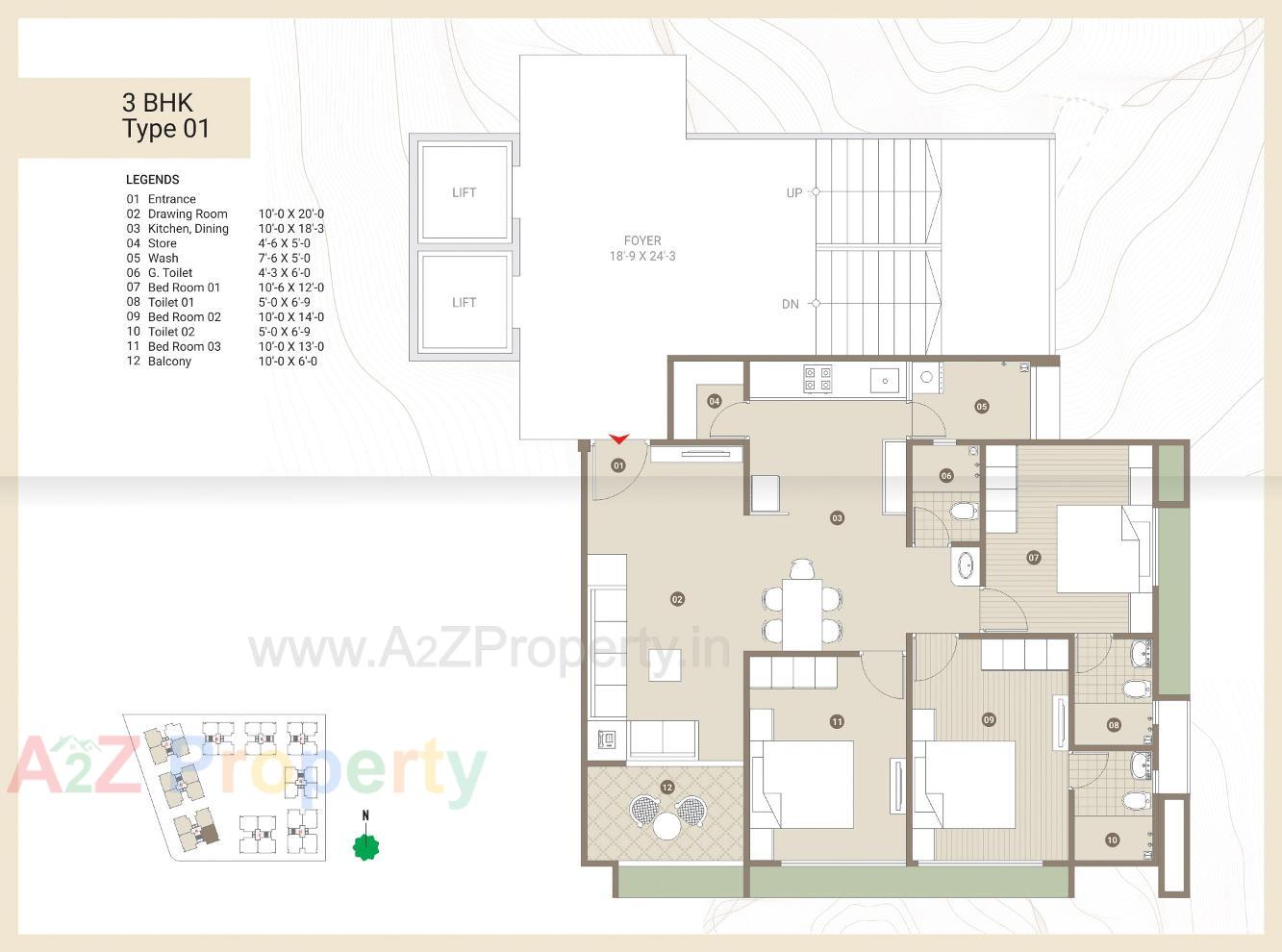Layout of real estate project Pushkar Valley located at Nikol, Ahmedabad, Gujarat