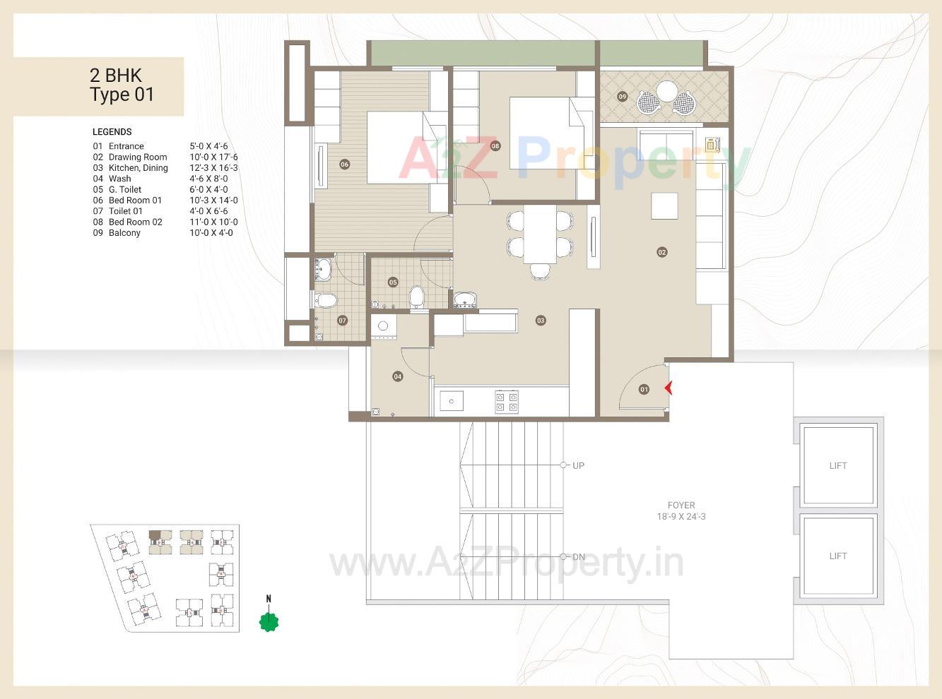 Layout of real estate project Pushkar Valley located at Nikol, Ahmedabad, Gujarat