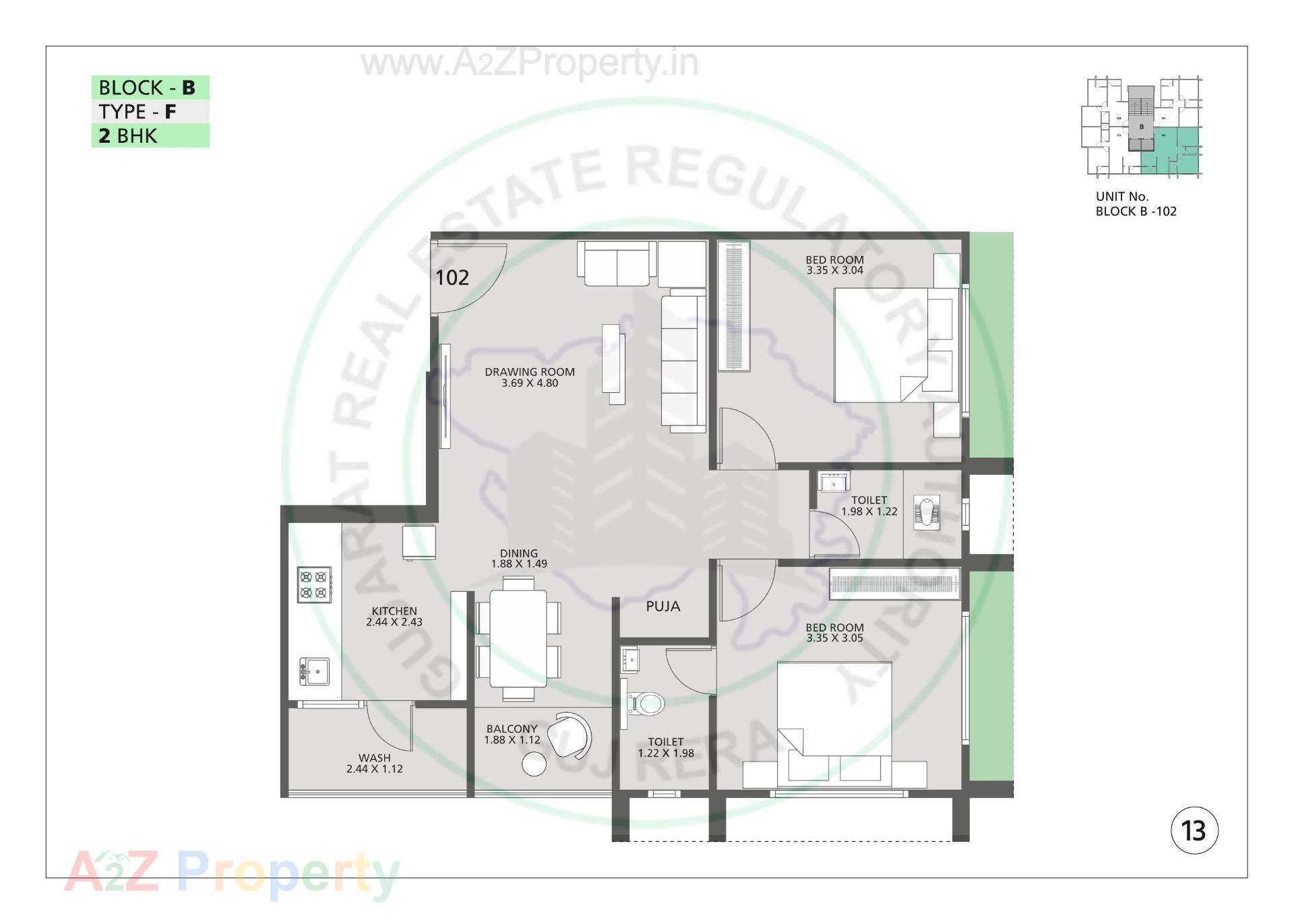 Layout of real estate project Pushpak located at Odhav, Ahmedabad, Gujarat