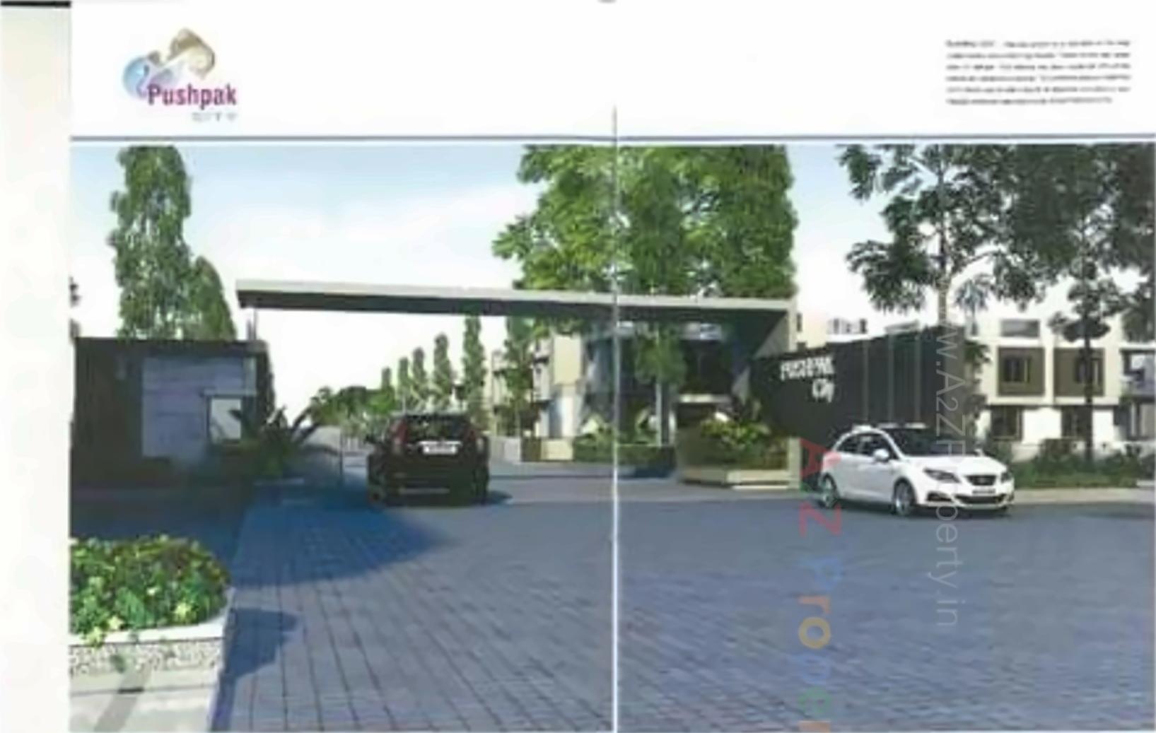 3D Elevation of real estate project Pushpak City located at Hathijan, Ahmedabad, Gujarat