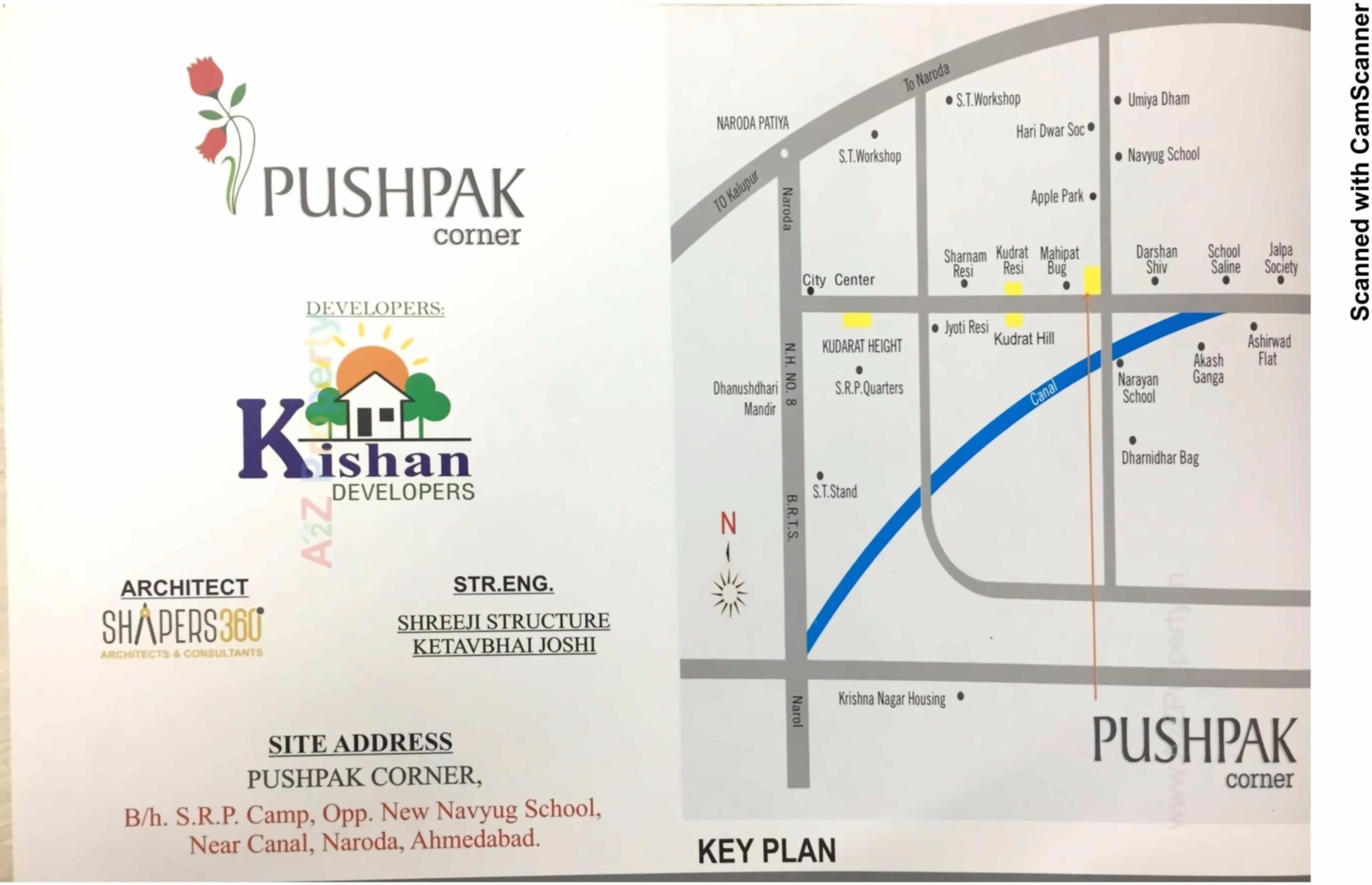  of real estate project Pushpak Corner located at Naroda, Ahmedabad, Gujarat