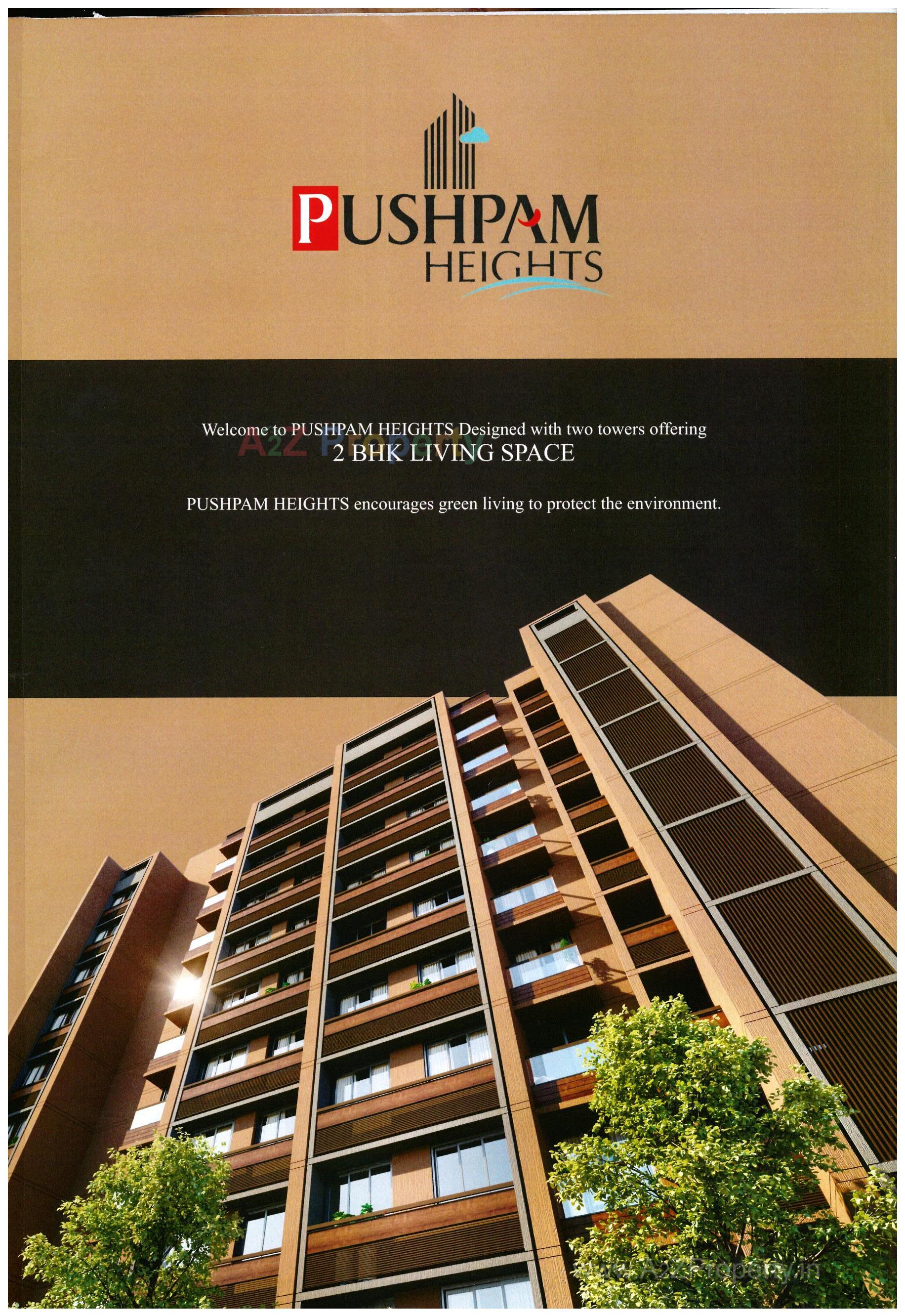 3D Elevation of real estate project Pushpam Heights located at Hanspura, Ahmedabad, Gujarat
