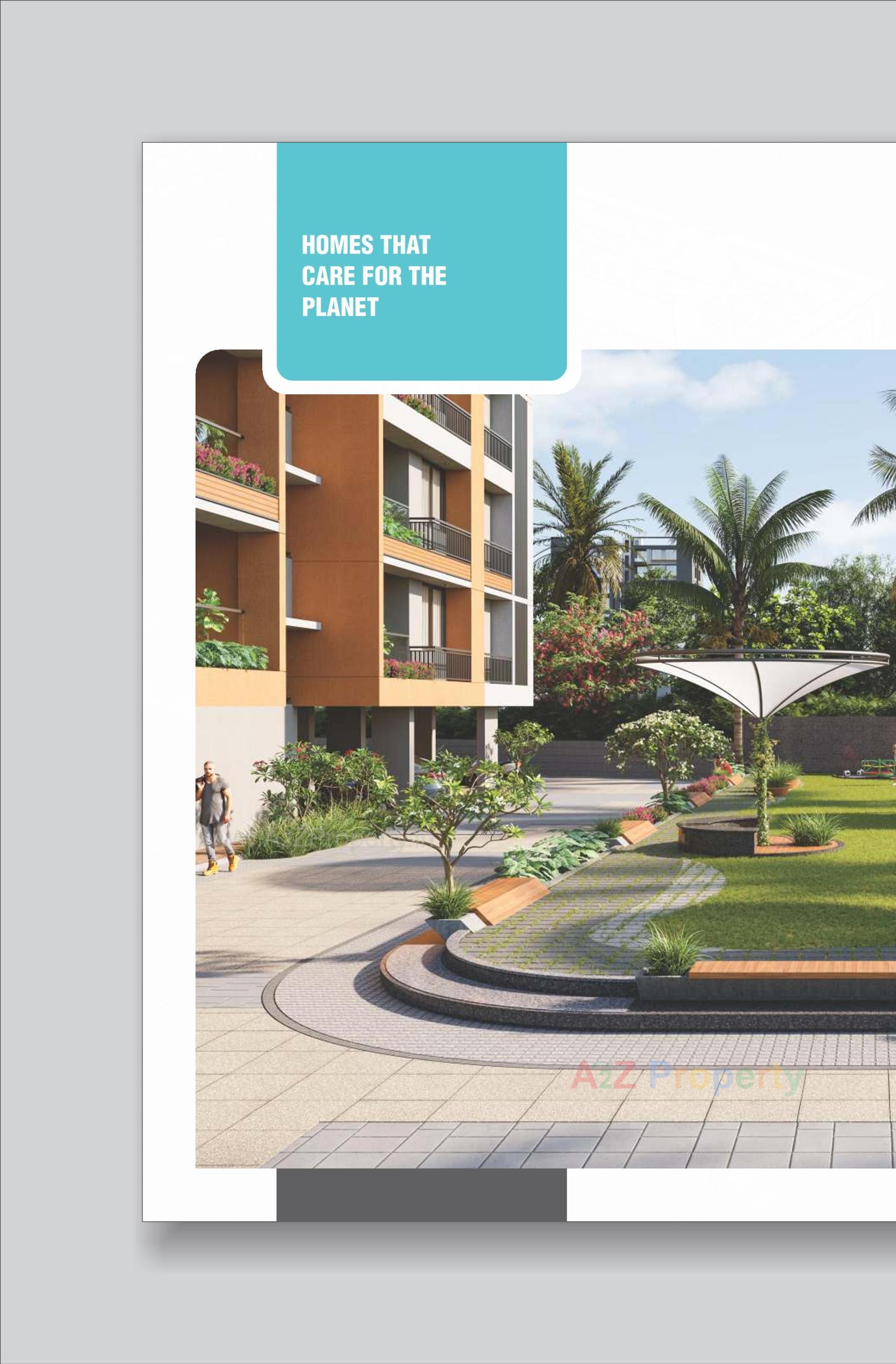 3D Elevation of real estate project Pushpam Heights located at Laxmipura, Ahmedabad, Gujarat