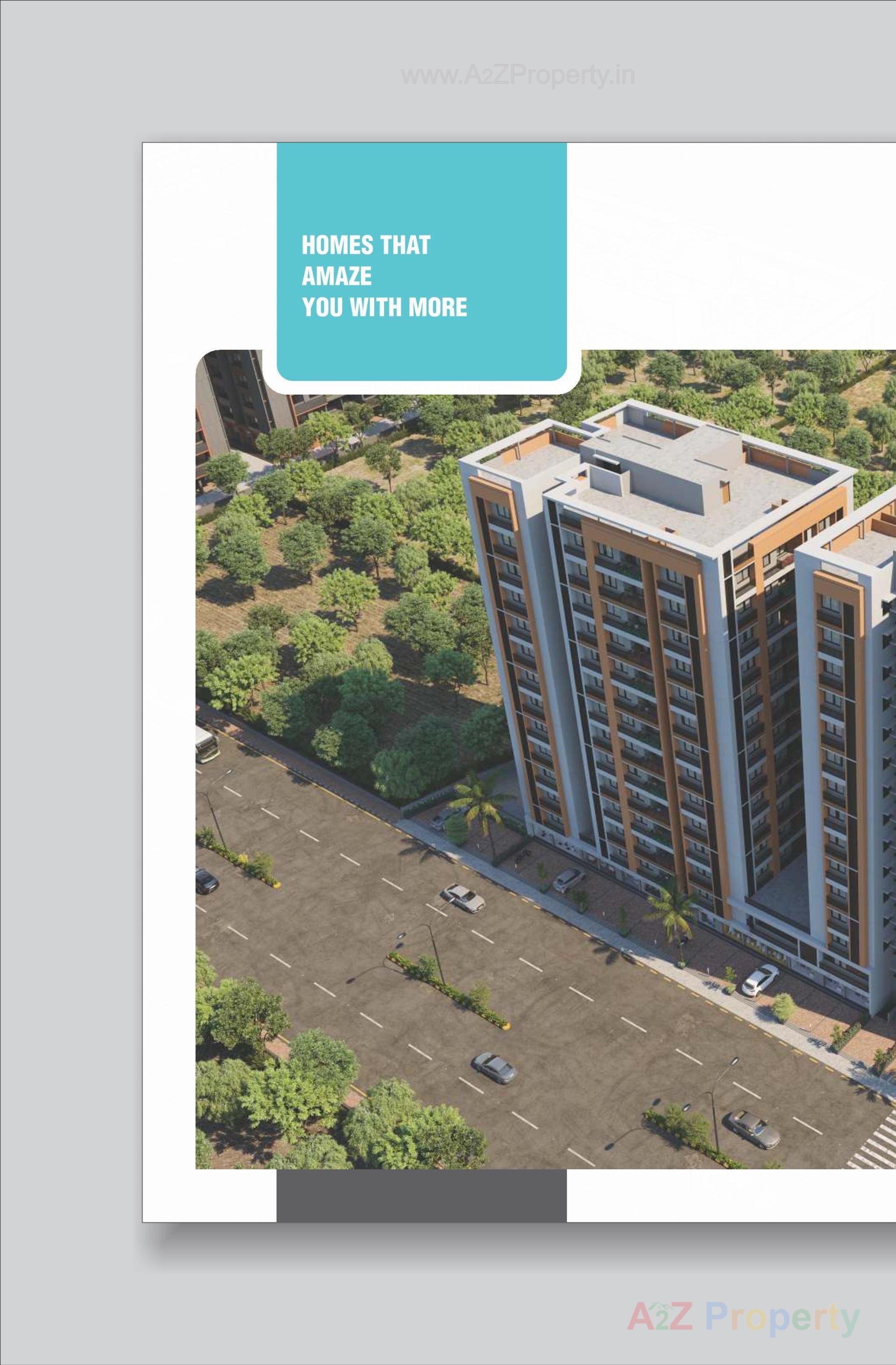 3D Elevation of real estate project Pushpam Heights located at Laxmipura, Ahmedabad, Gujarat