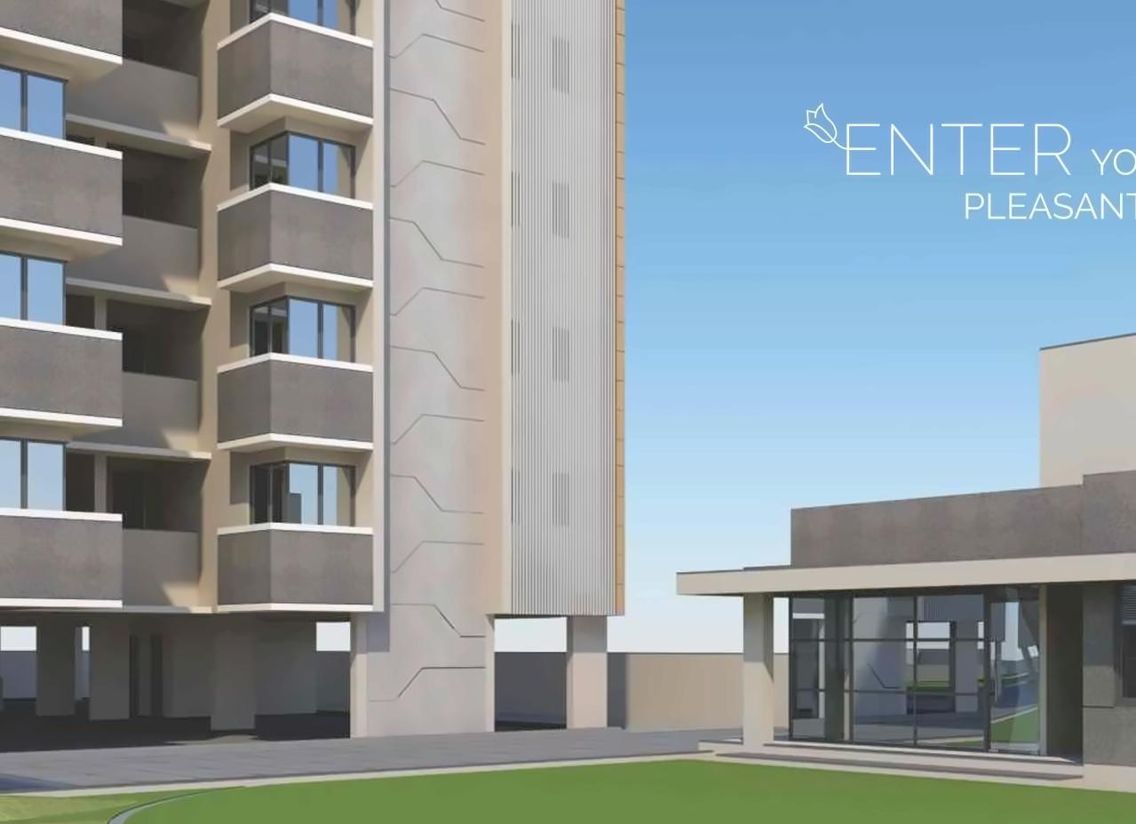 3D Elevation of real estate project Pushpam located at Thaltej, Ahmedabad, Gujarat