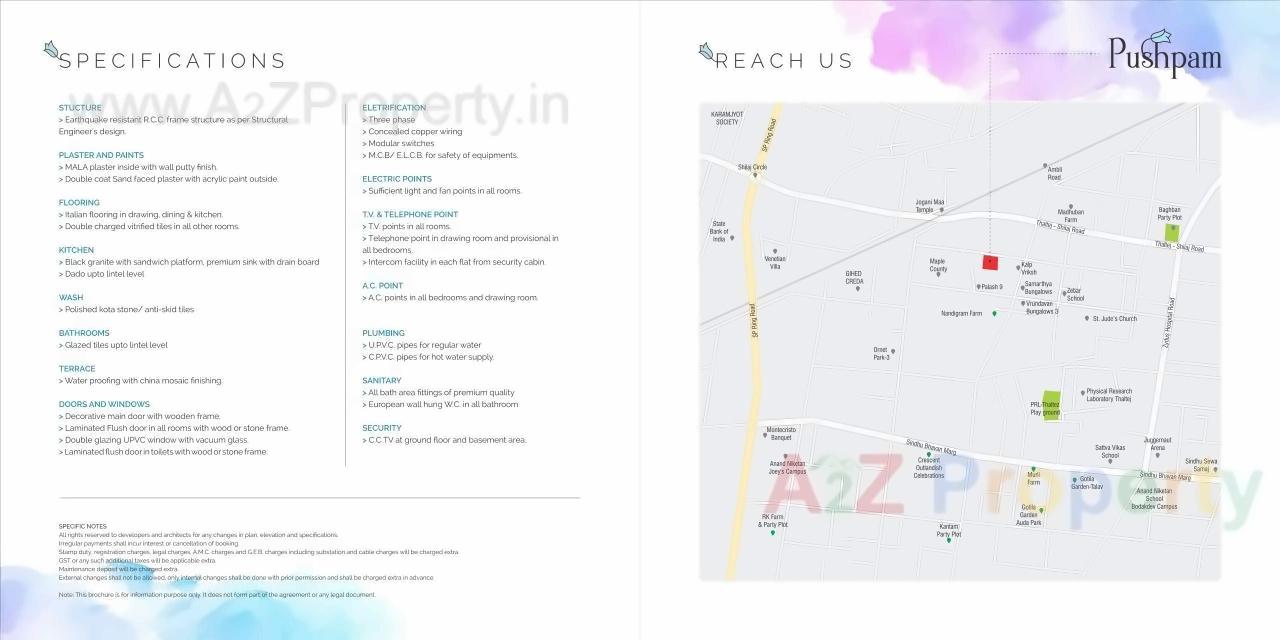  of real estate project Pushpam located at Thaltej, Ahmedabad, Gujarat