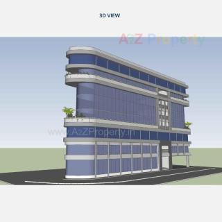 Elevation of real estate project Pushti Crossroads located at Memnagar, Ahmedabad, Gujarat