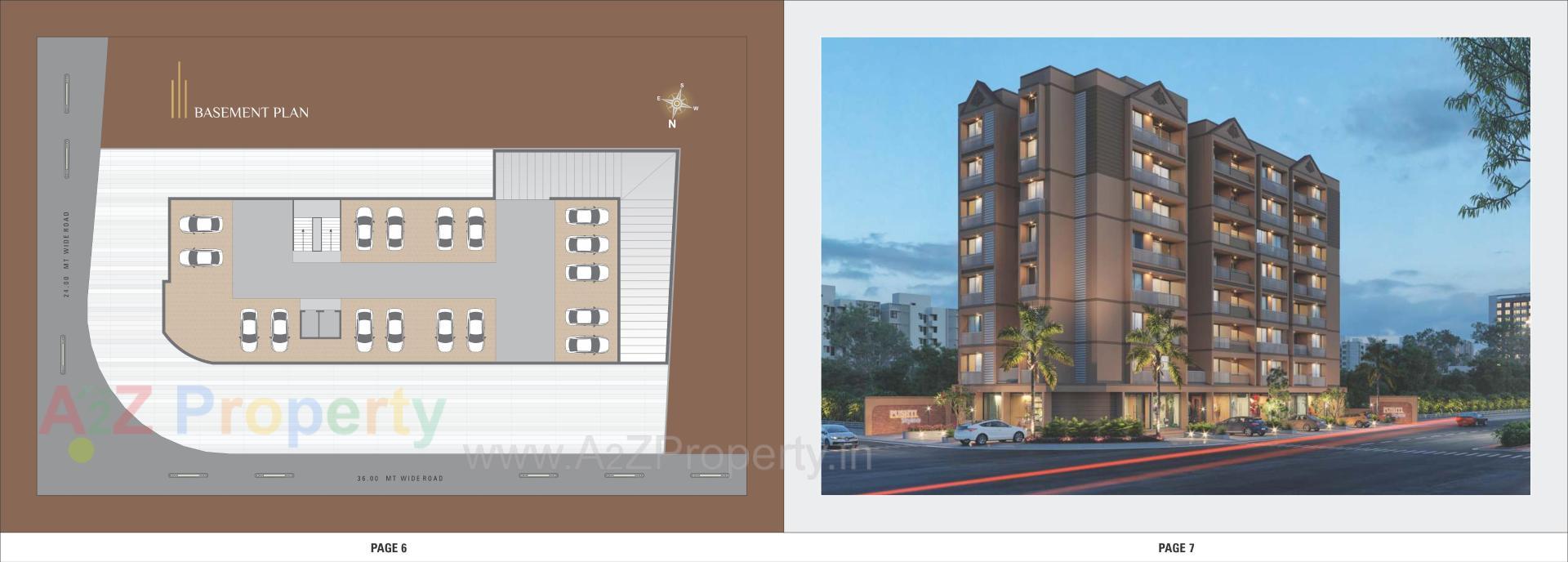 Layout of real estate project Pushti Skyline located at Kathwada, Ahmedabad, Gujarat
