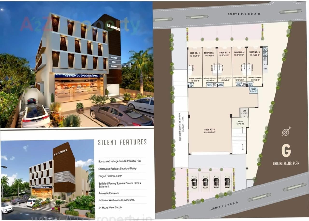 Layout of real estate project R K Complex located at Saijpur, Ahmedabad, Gujarat