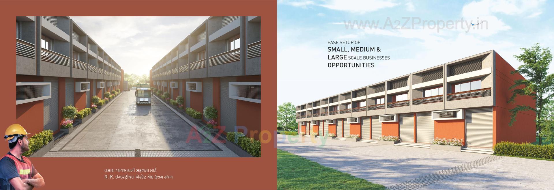 3D Elevation of real estate project R K Industrial Estate located at Ahmedabad, Ahmedabad, Gujarat