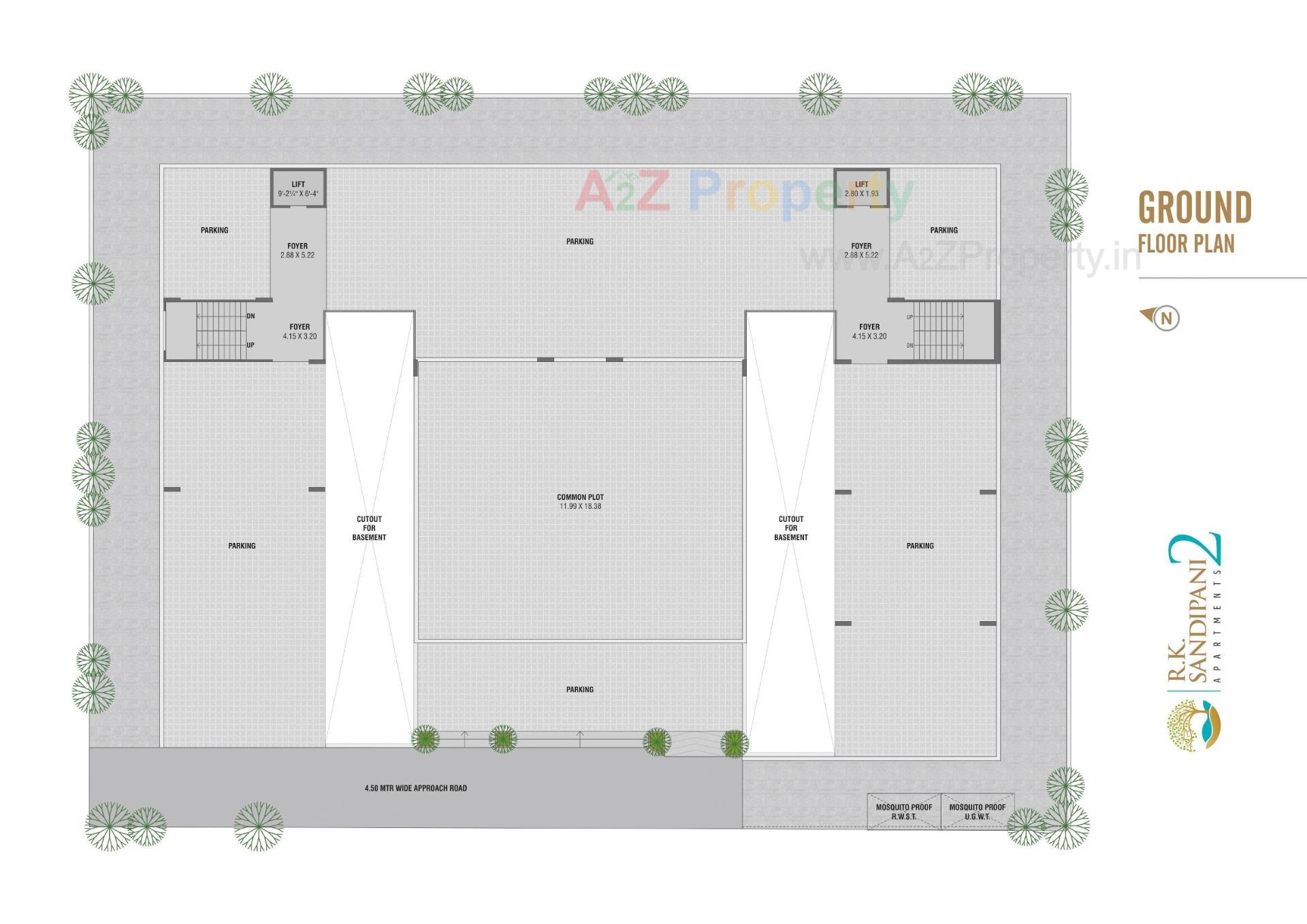 Layout of real estate project R K Sandipani located at Ahmedabad, Ahmedabad, Gujarat