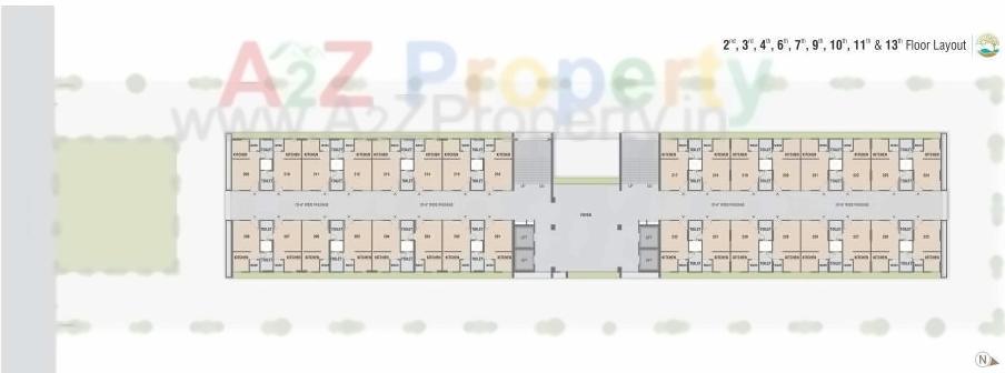 Layout of real estate project R K Sandipani located at Shilaj, Ahmedabad, Gujarat