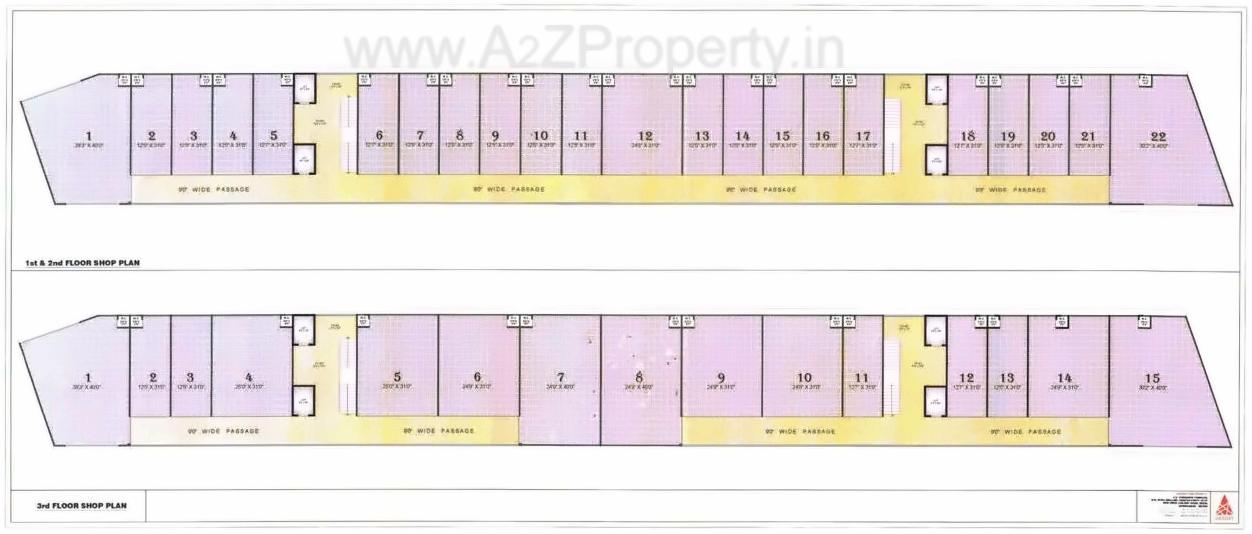 Layout of real estate project R M Arcade located at Vastral, Ahmedabad, Gujarat