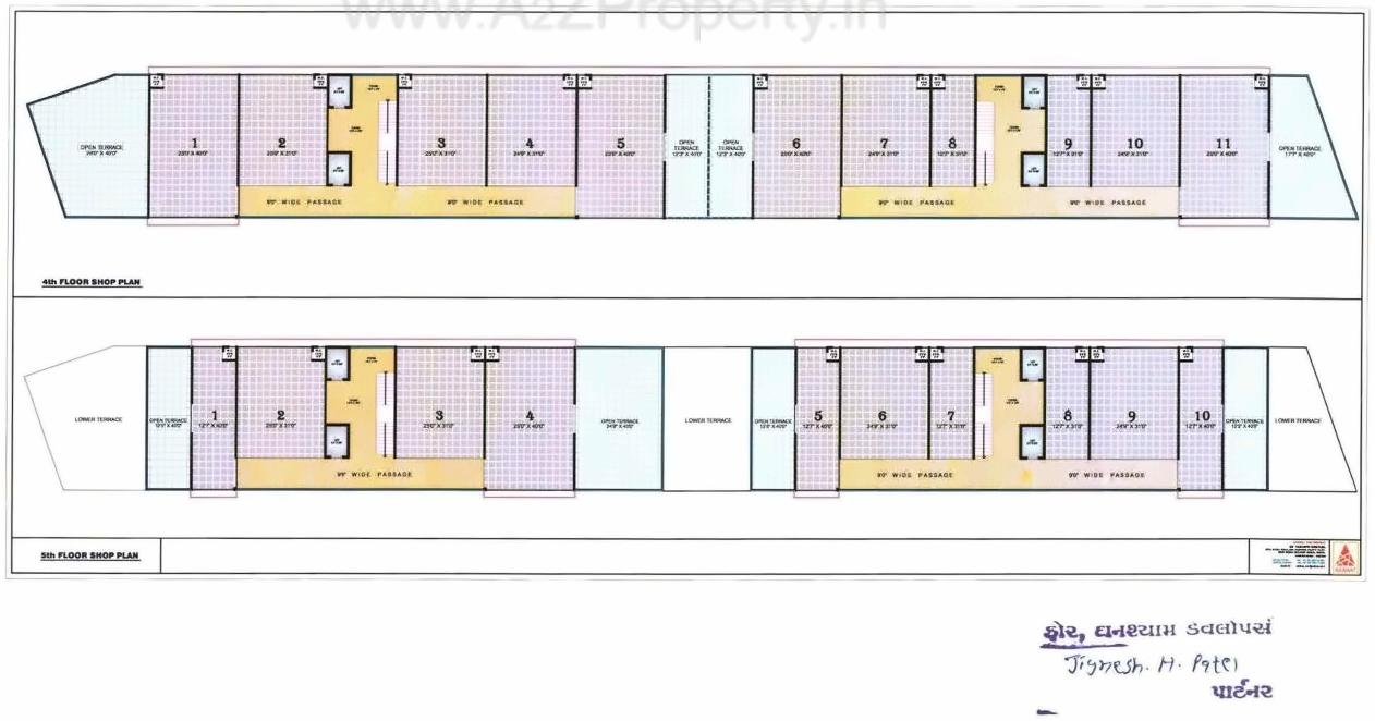 Layout of real estate project R M Arcade located at Vastral, Ahmedabad, Gujarat