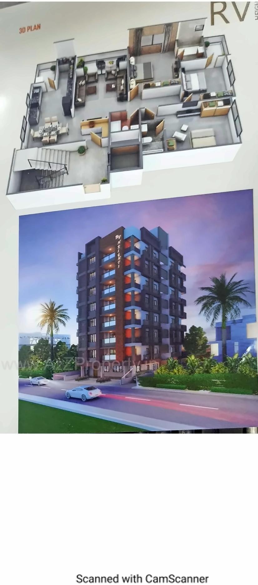 3D Elevation of real estate project R Heights located at Ahmedabad, Ahmedabad, Gujarat