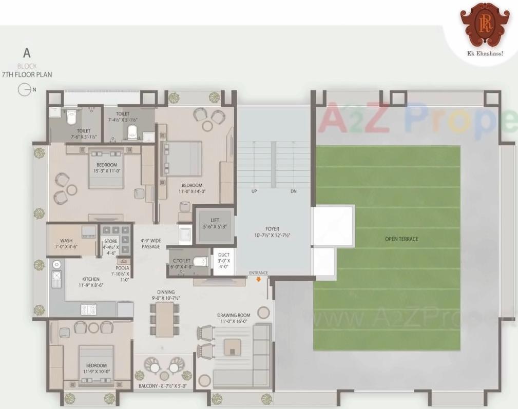 Layout of real estate project Raajpearl Royal located at Chandkheda, Ahmedabad, Gujarat