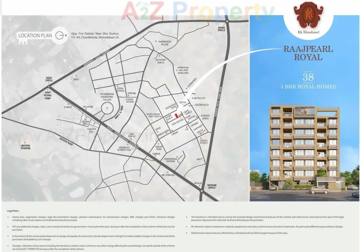  of real estate project Raajpearl Royal located at Chandkheda, Ahmedabad, Gujarat