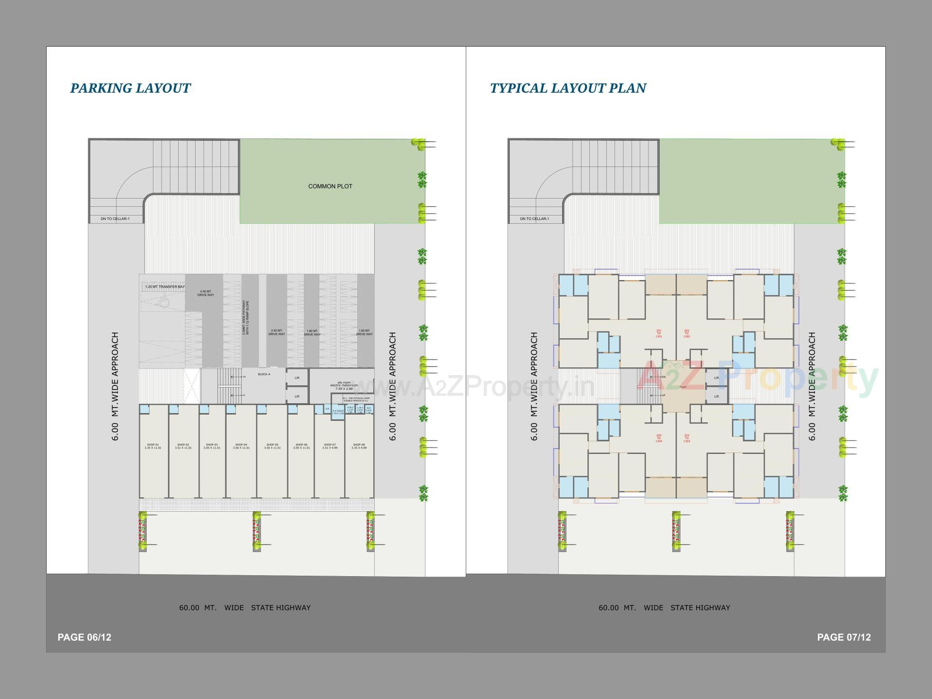 Layout of real estate project Radhe Atlantis located at Hathijan, Ahmedabad, Gujarat