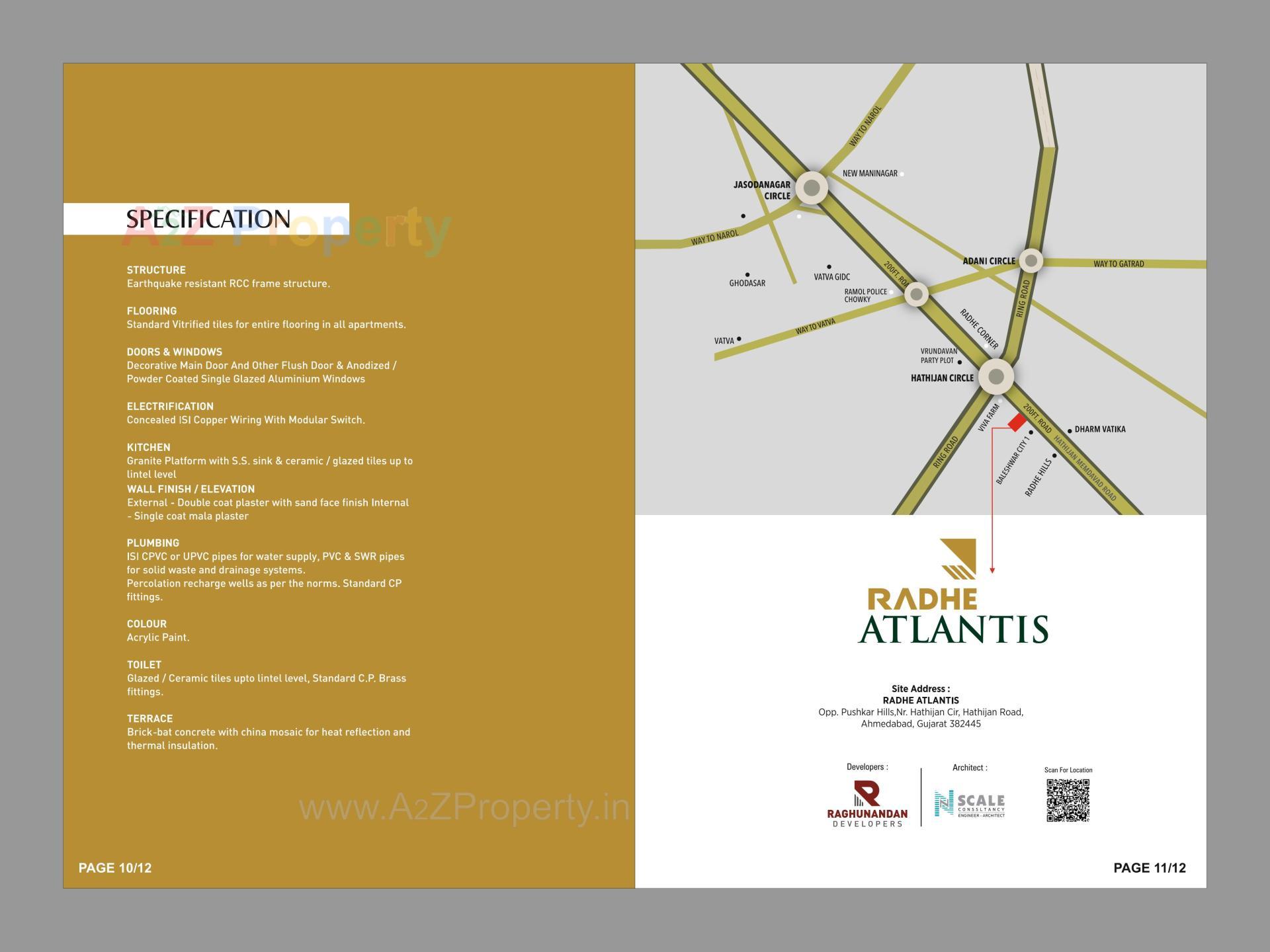  of real estate project Radhe Atlantis located at Hathijan, Ahmedabad, Gujarat